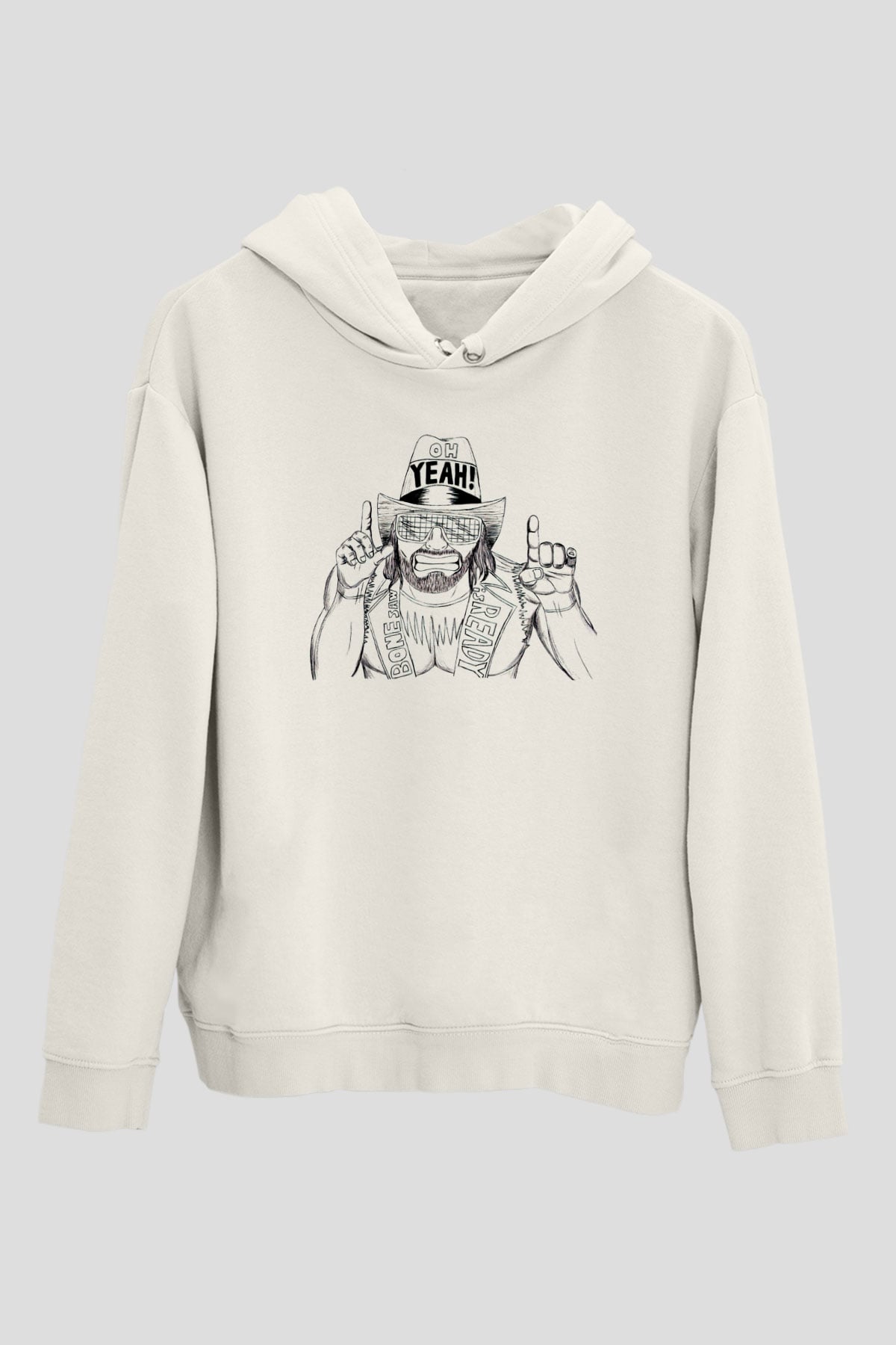 Randy Savage Beyaz Unisex Hoodie