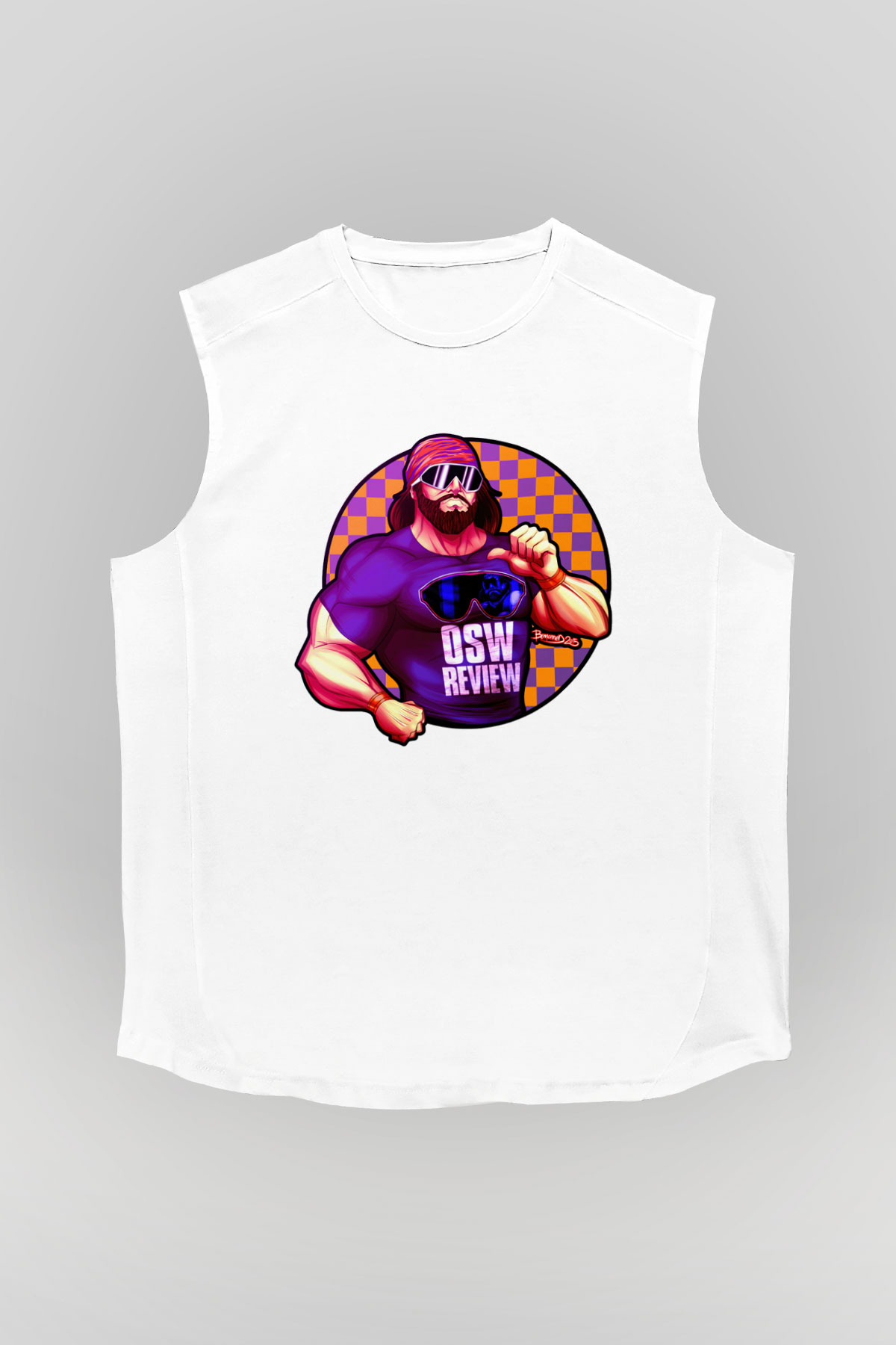 Randy Savage Beyaz Unisex  Kolsuz Tişört