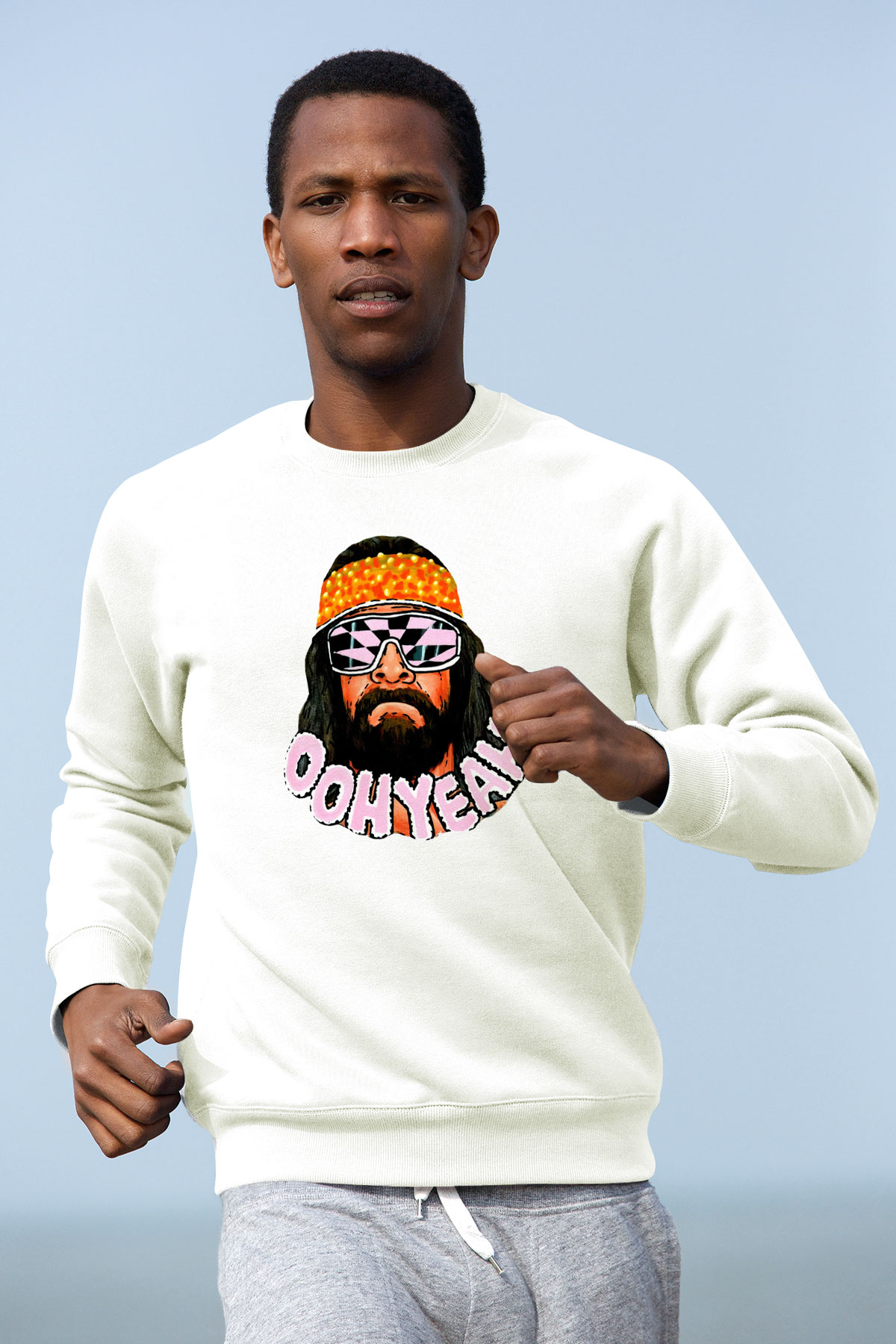 Randy Savage Beyaz Unisex  Sweatshirt