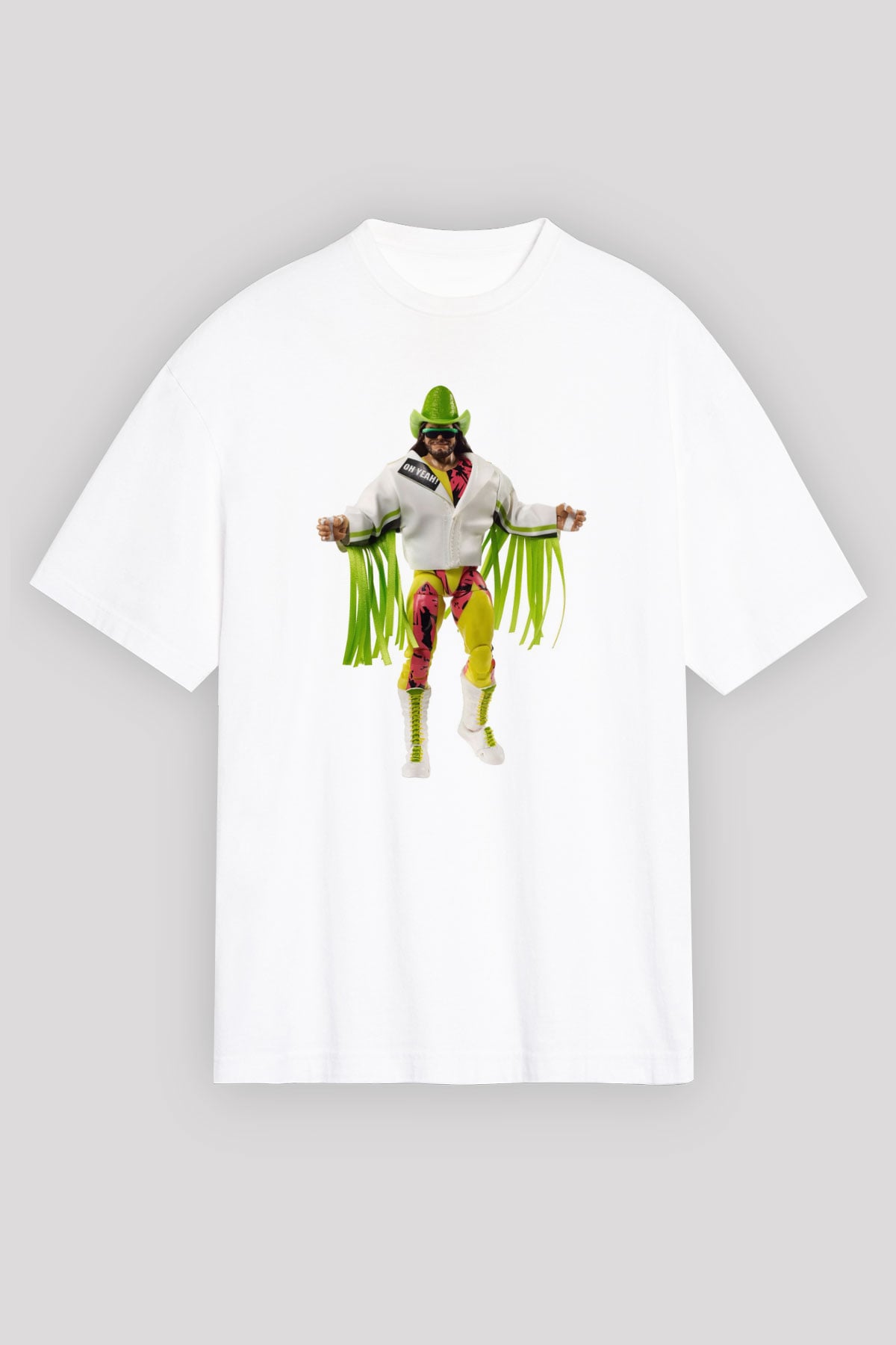 Randy Savage Beyaz Oversize Tişört