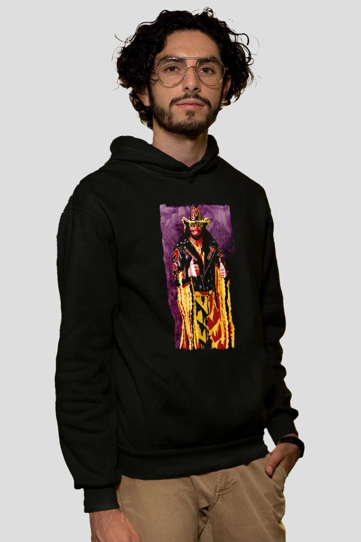 Randy Savage Siyah Unisex Hoodie