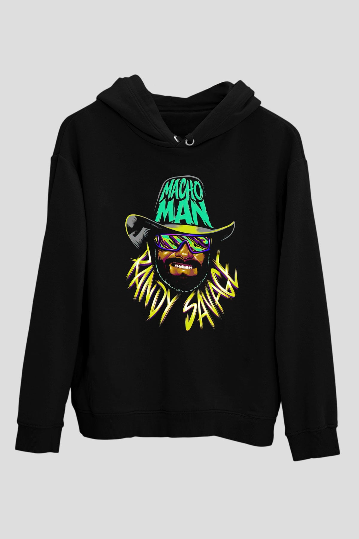 Randy Savage Siyah Unisex Hoodie