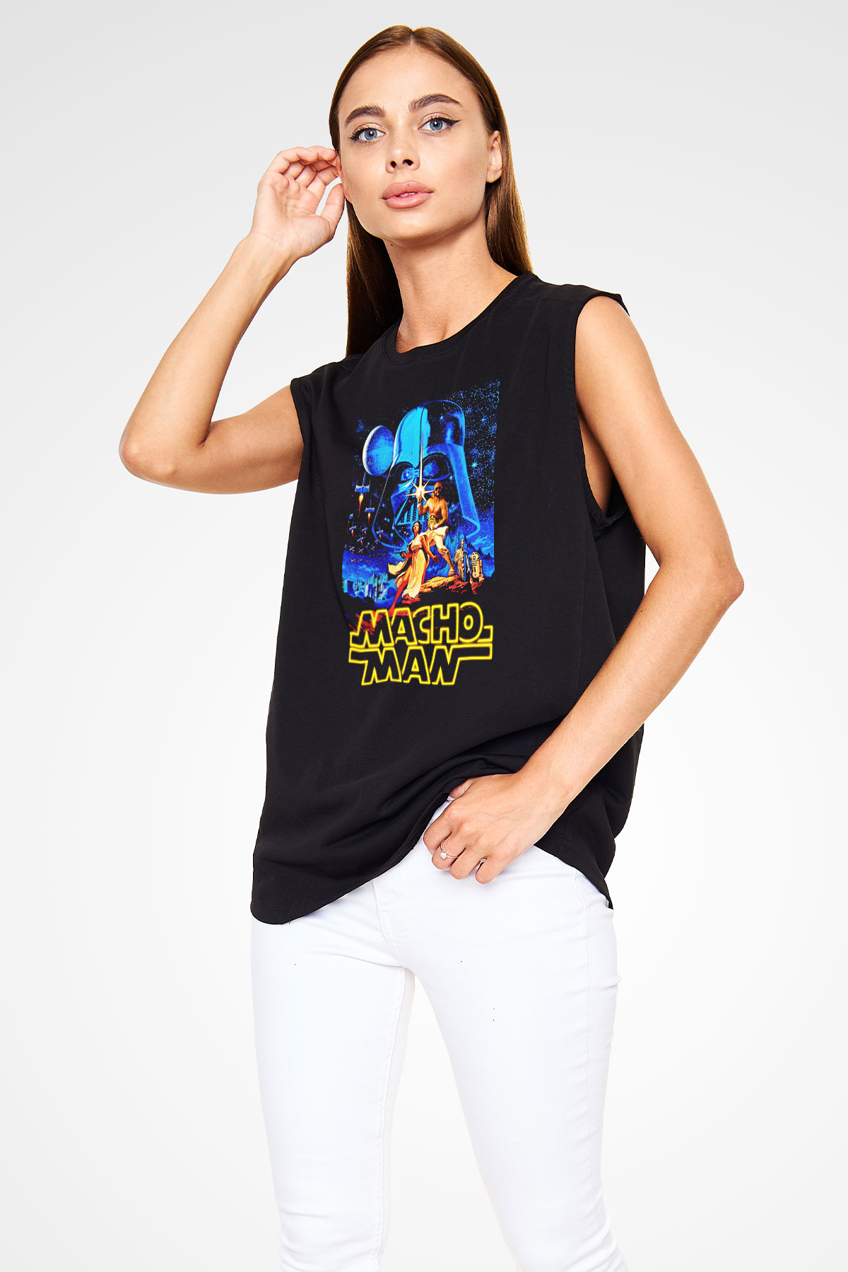 Randy Savage Siyah Unisex Kolsuz Tişört