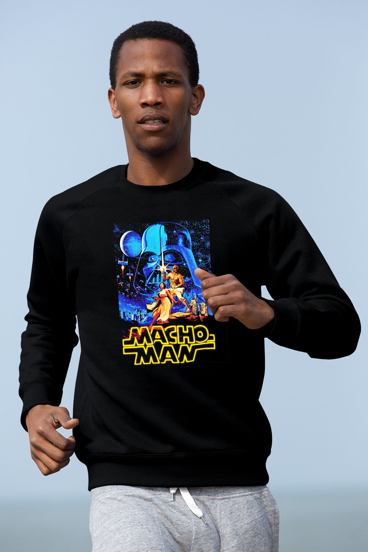 Randy Savage Siyah Unisex Sweatshirt