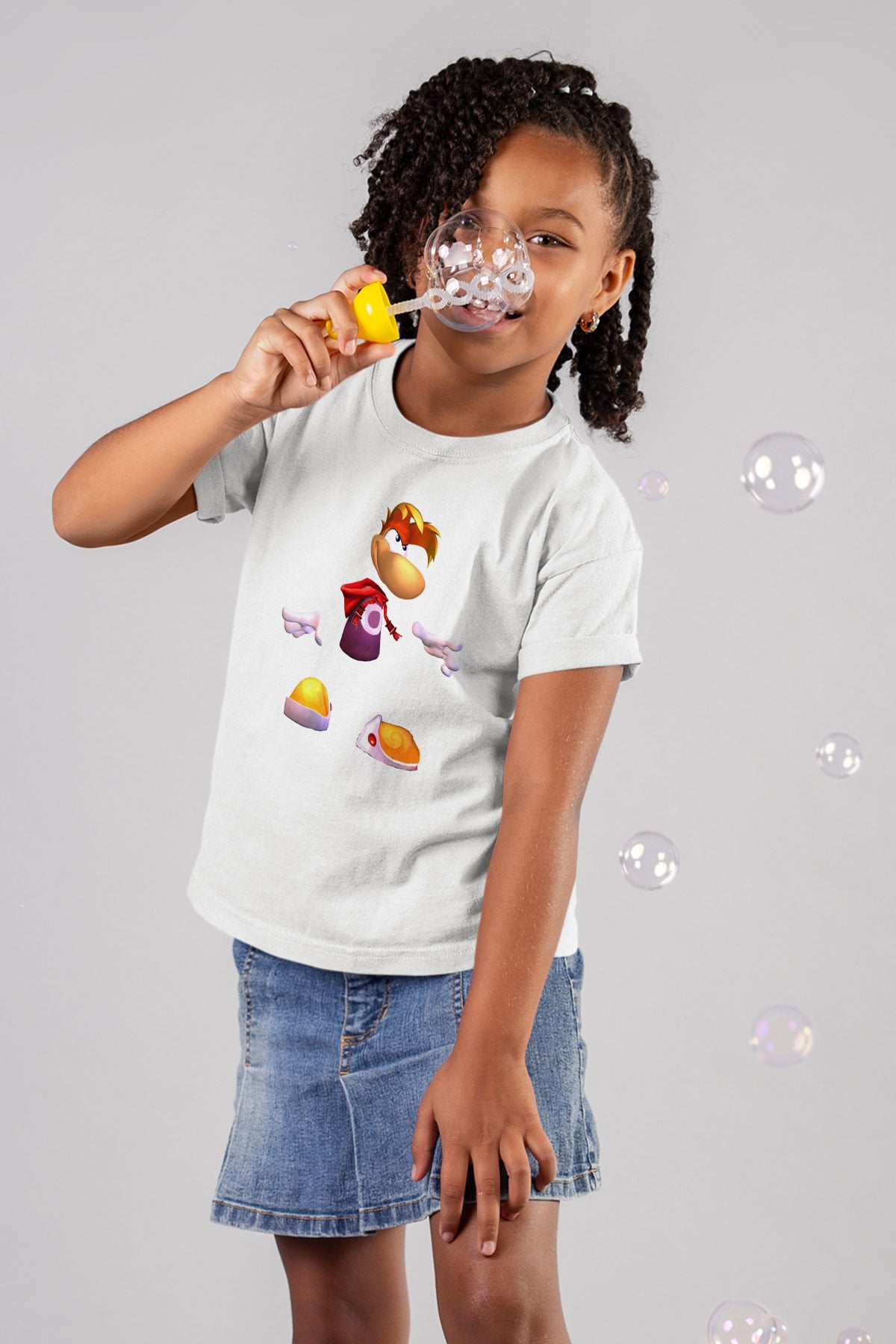 Rayman Beyaz Unisex Çocuk Tişört