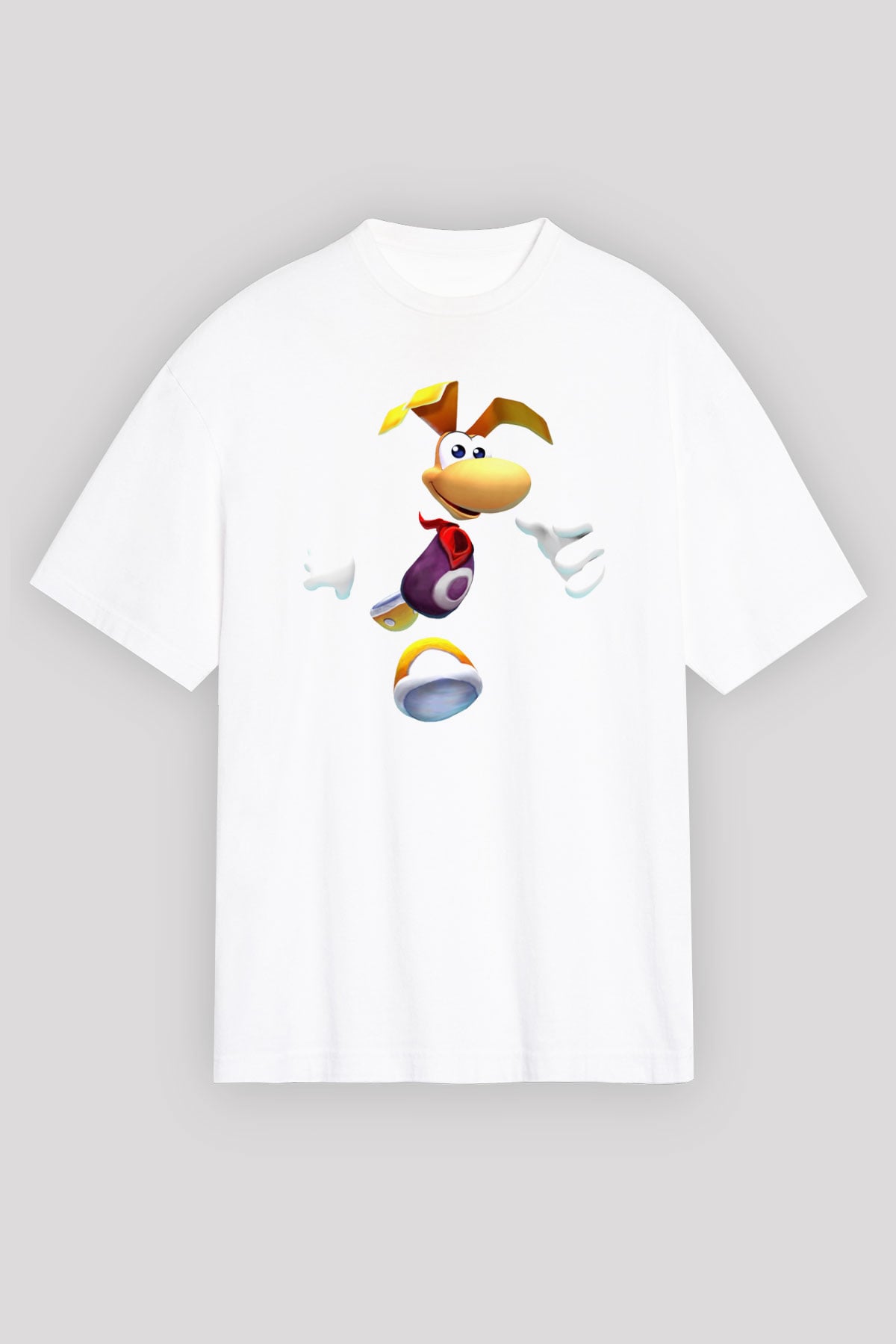 Rayman Beyaz Oversize Tişört Oversize T-shirt