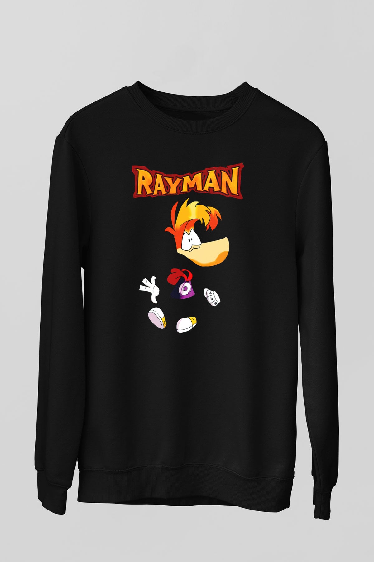 Rayman Siyah Unisex Sweatshirt
