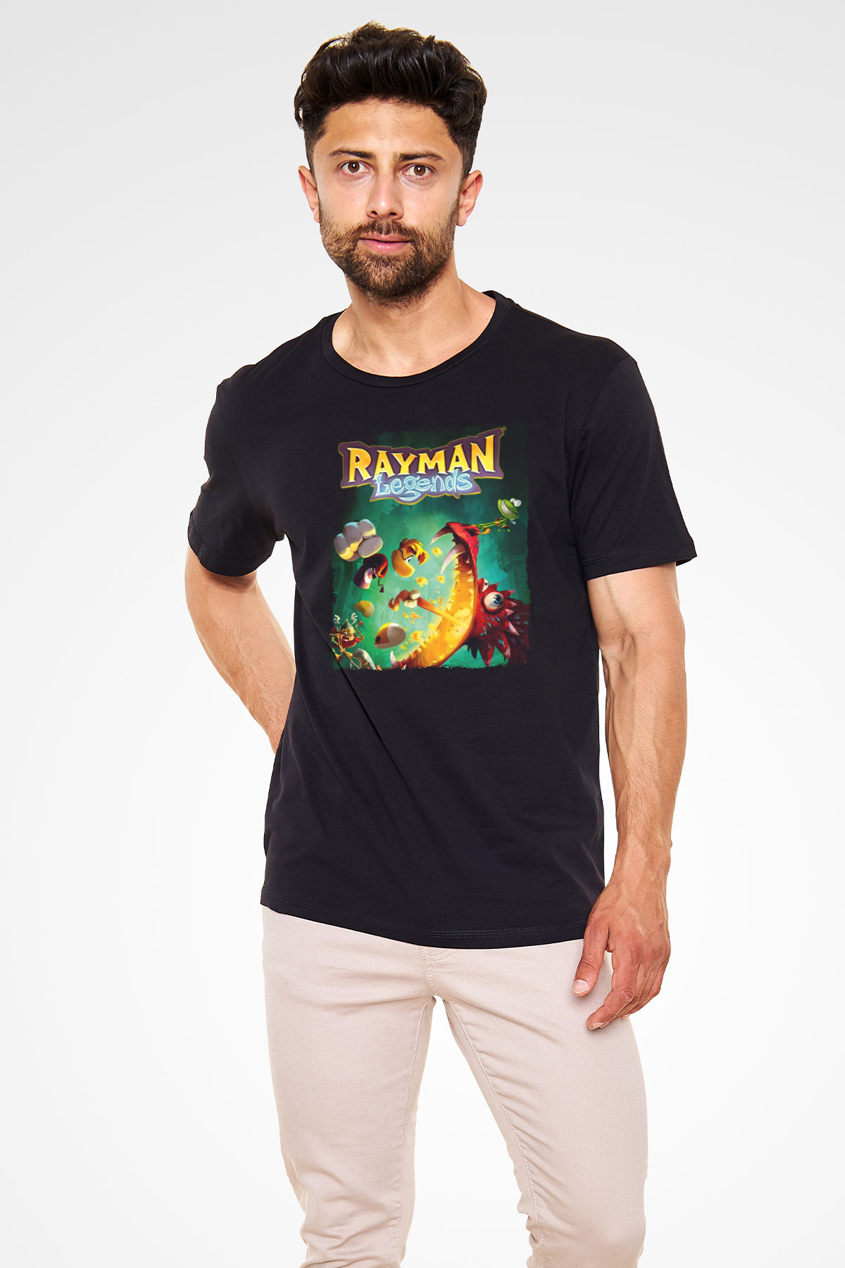 Rayman Siyah Unisex Tişört T-Shirt
