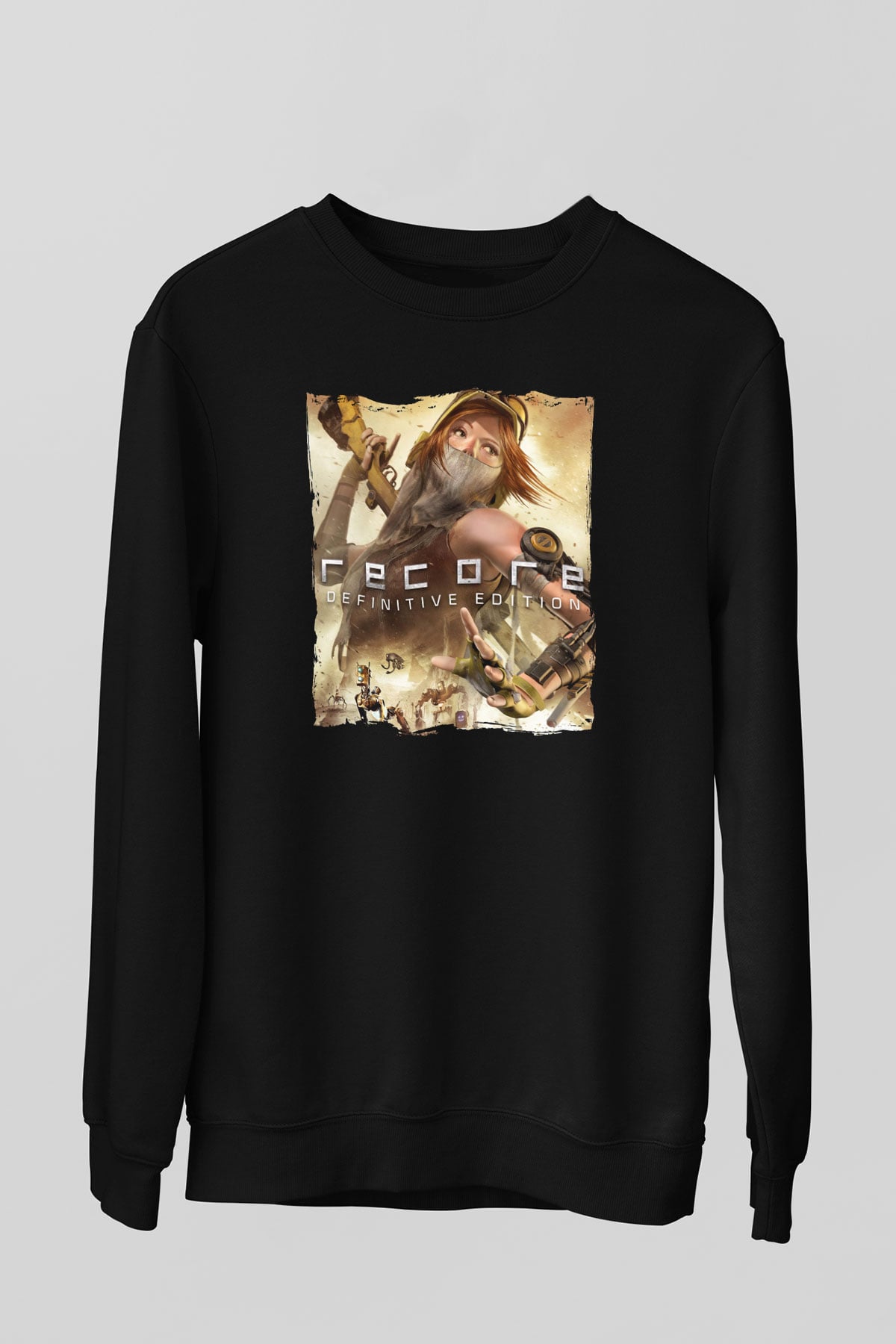 ReCore Siyah Unisex Sweatshirt
