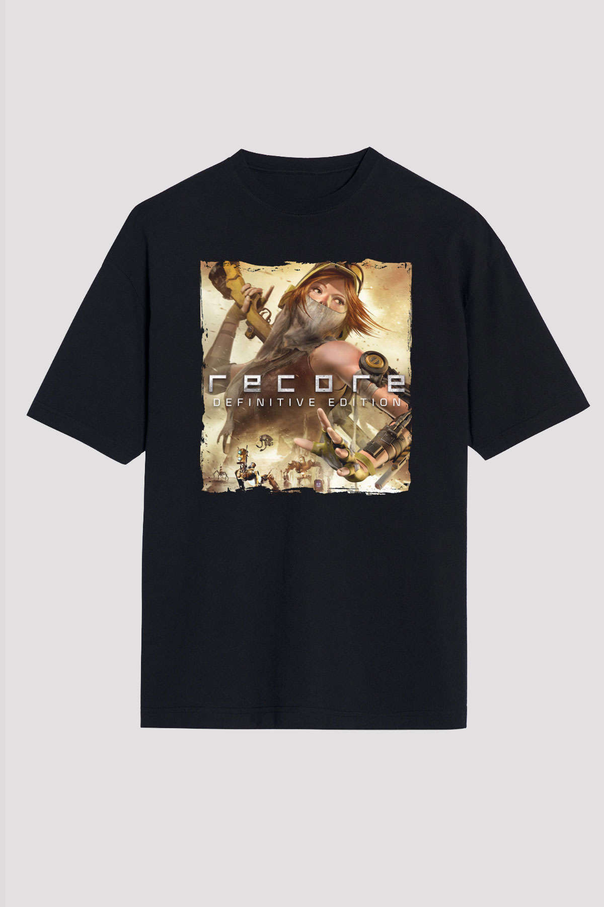 ReCore Siyah Oversize Tişört Oversize T-shirt