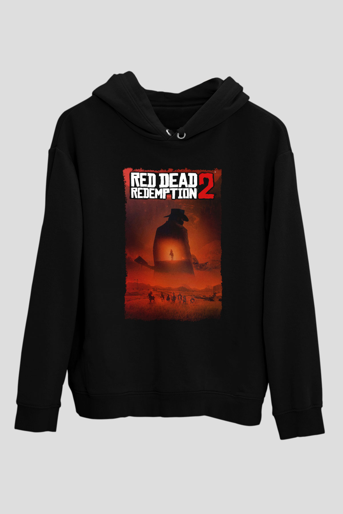 Red Dead Redemption Siyah Unisex Hoodie
