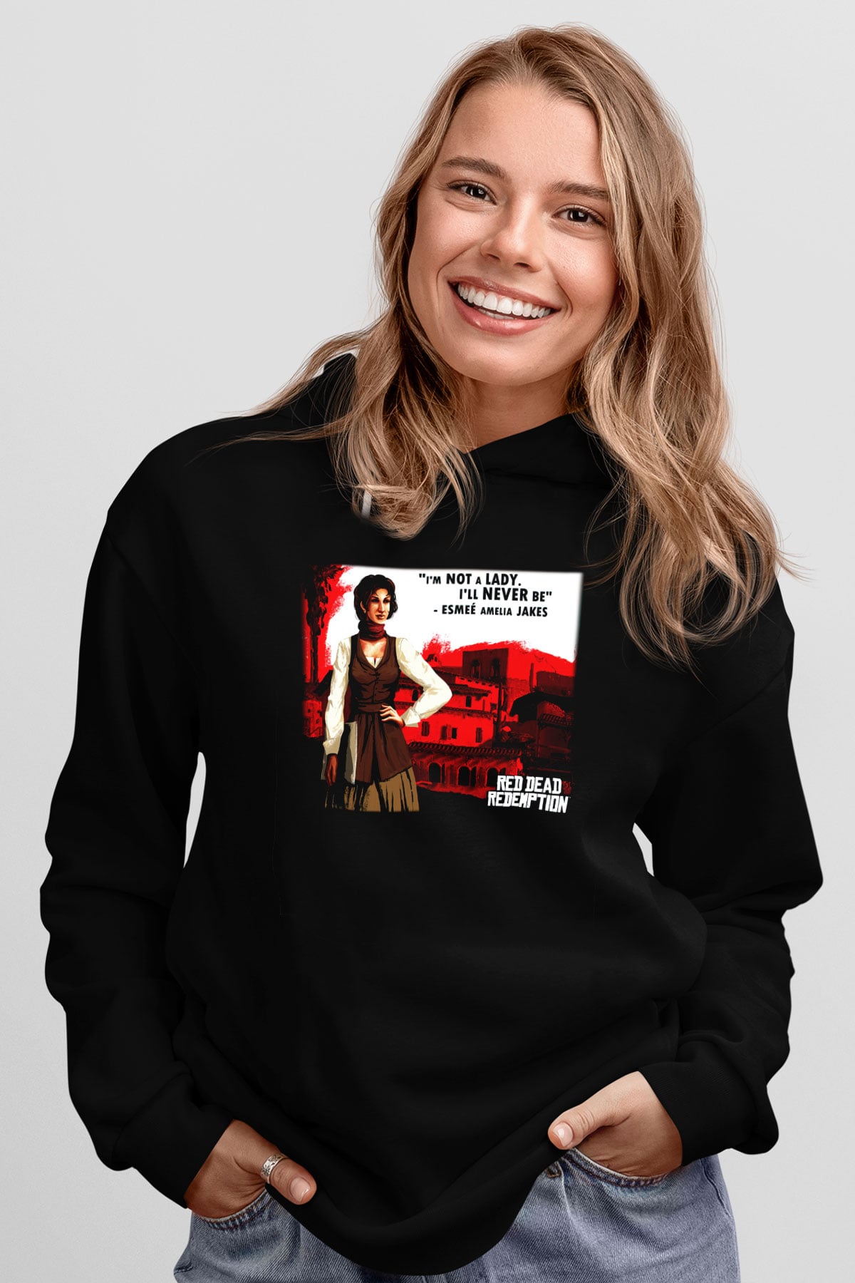 Red Dead Redemption Siyah Unisex Hoodie