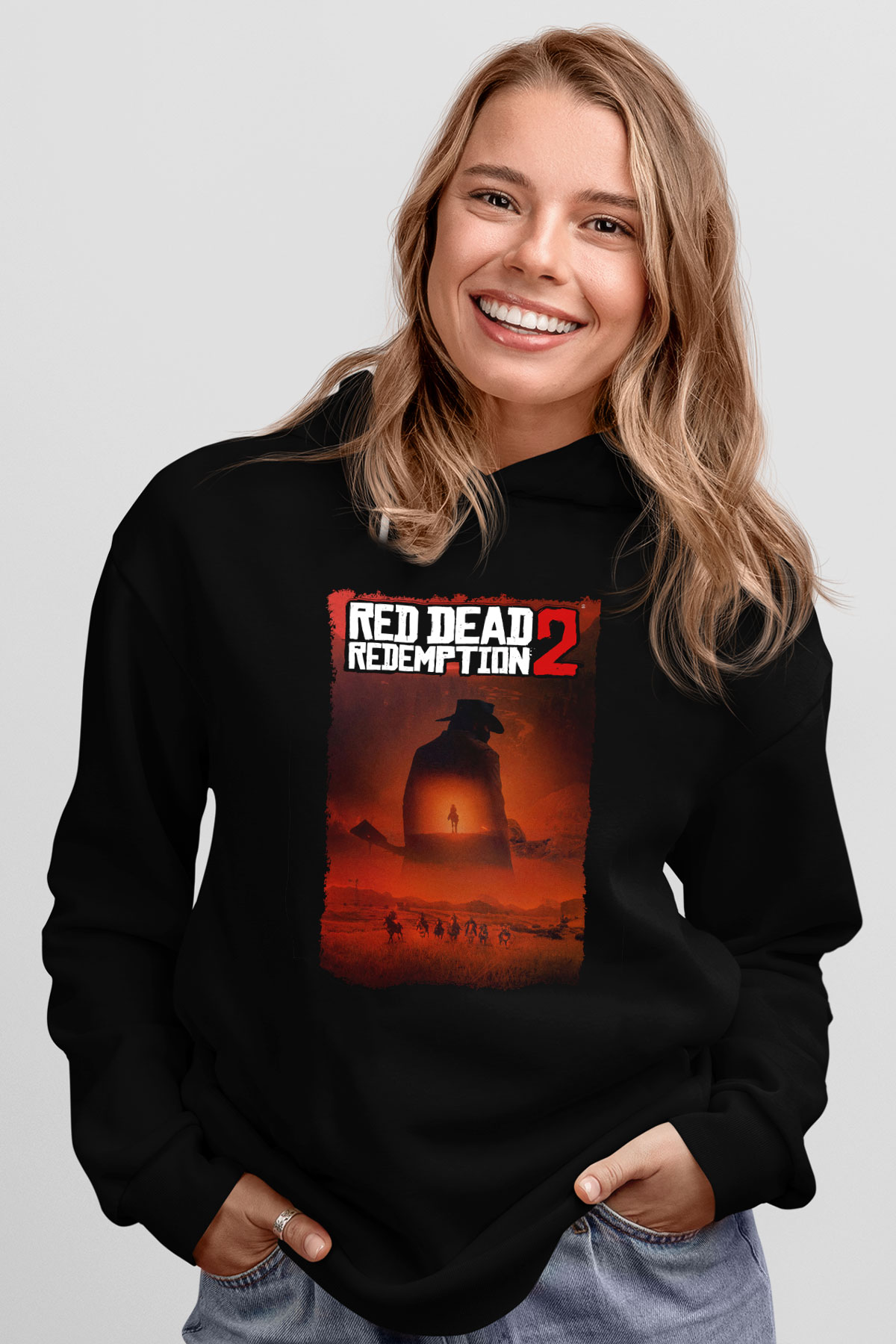Red Dead Redemption Siyah Unisex Hoodie