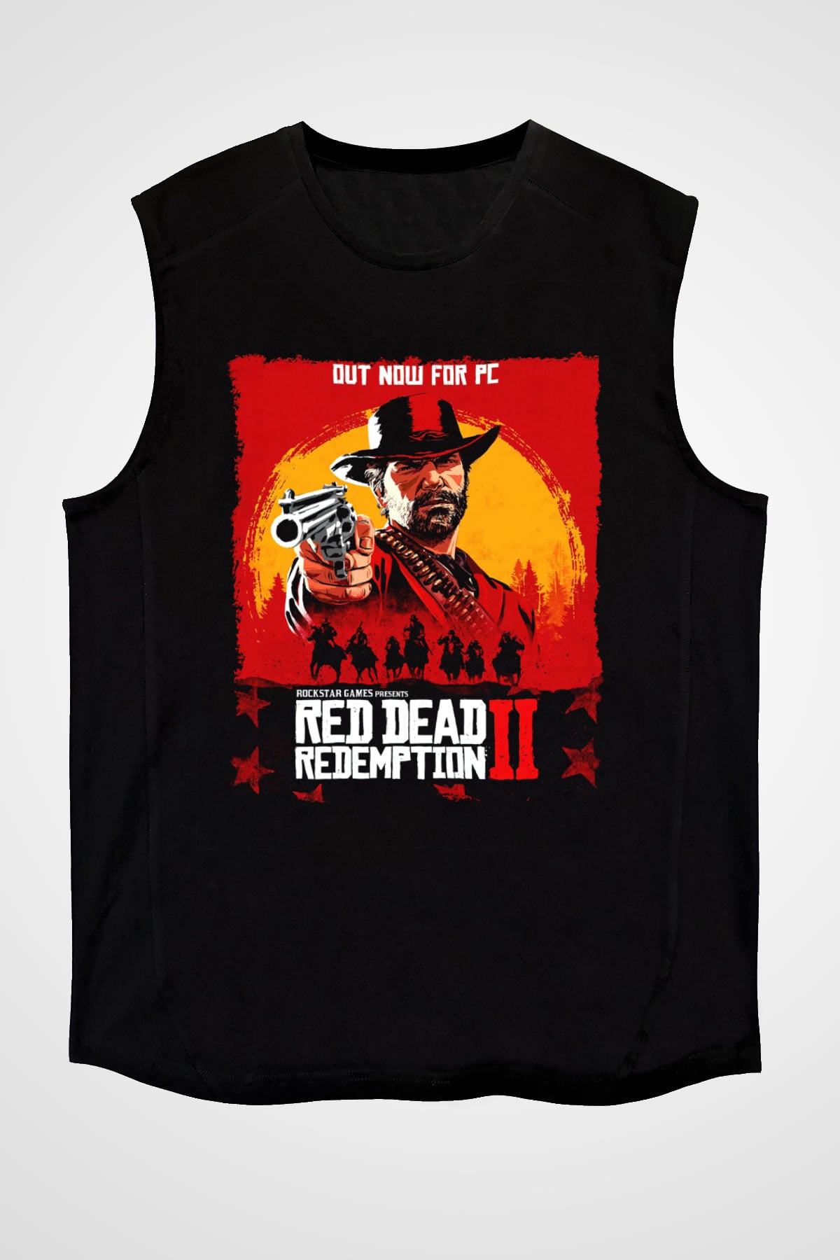 Red Dead Redemption Siyah Unisex Kolsuz Tişört