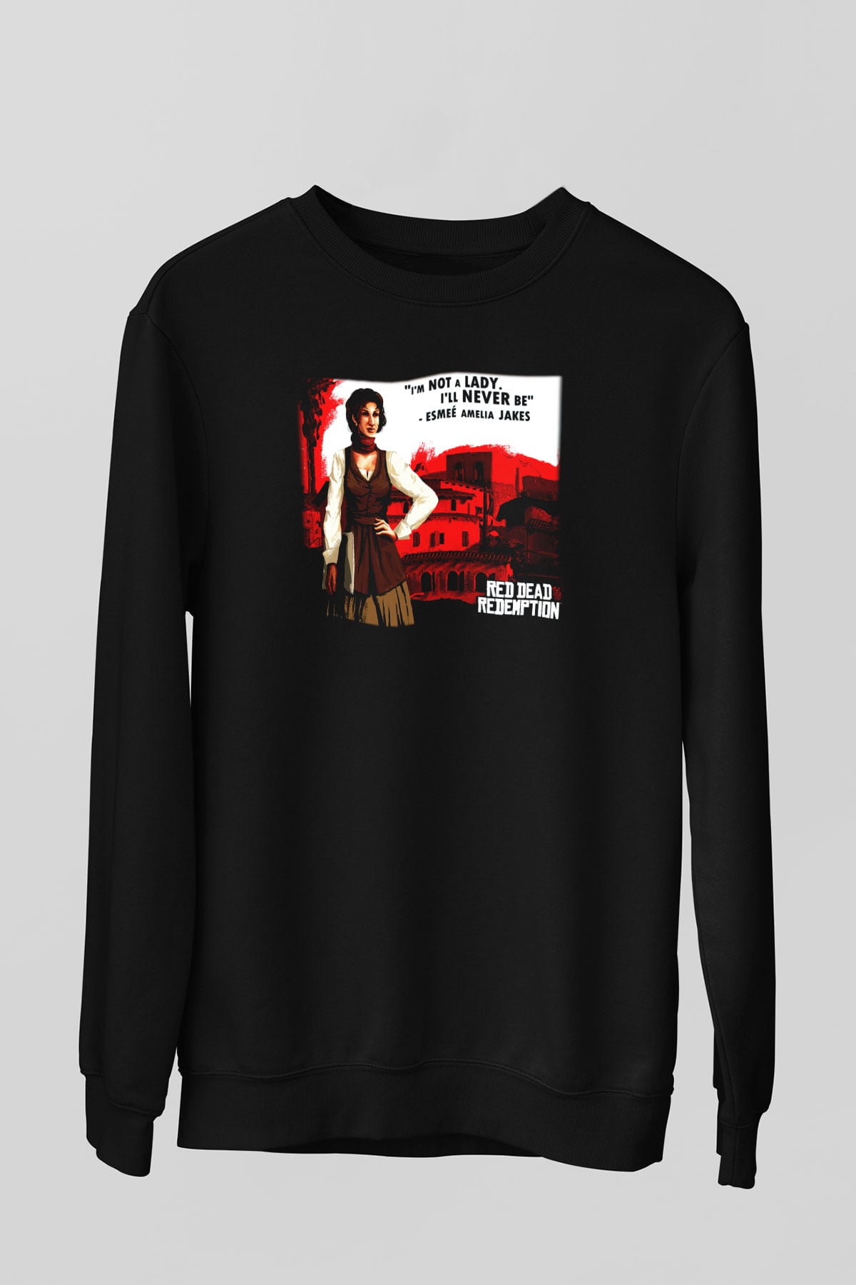 Red Dead Redemption Siyah Unisex Sweatshirt