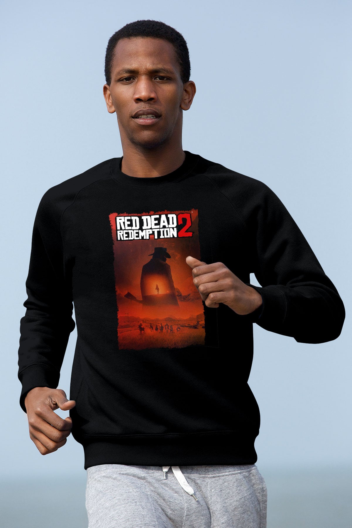 Red Dead Redemption Siyah Unisex Sweatshirt