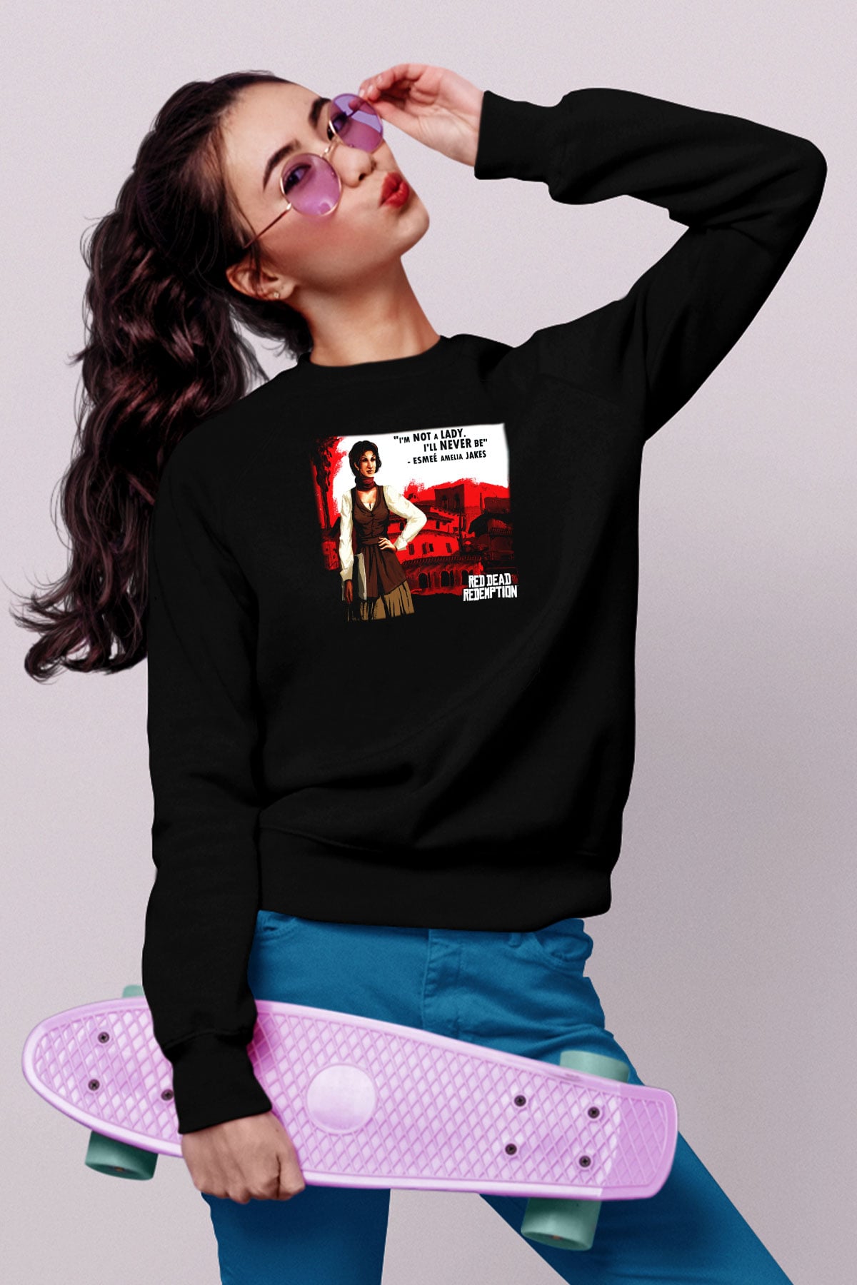 Red Dead Redemption Siyah Unisex Sweatshirt