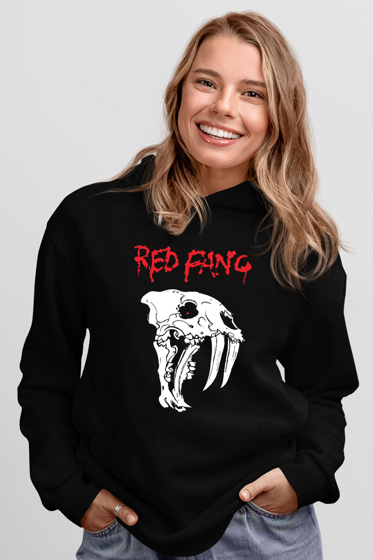Red Fang Siyah Unisex Hoodie