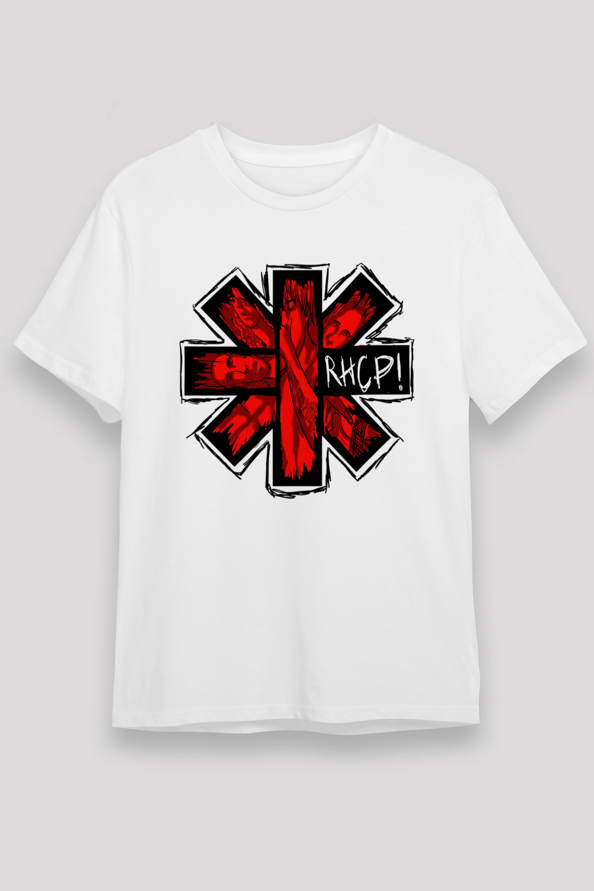 Red Hot Chili Peppers Beyaz Unisex Tişört T-Shirt - TişörtFabrikası