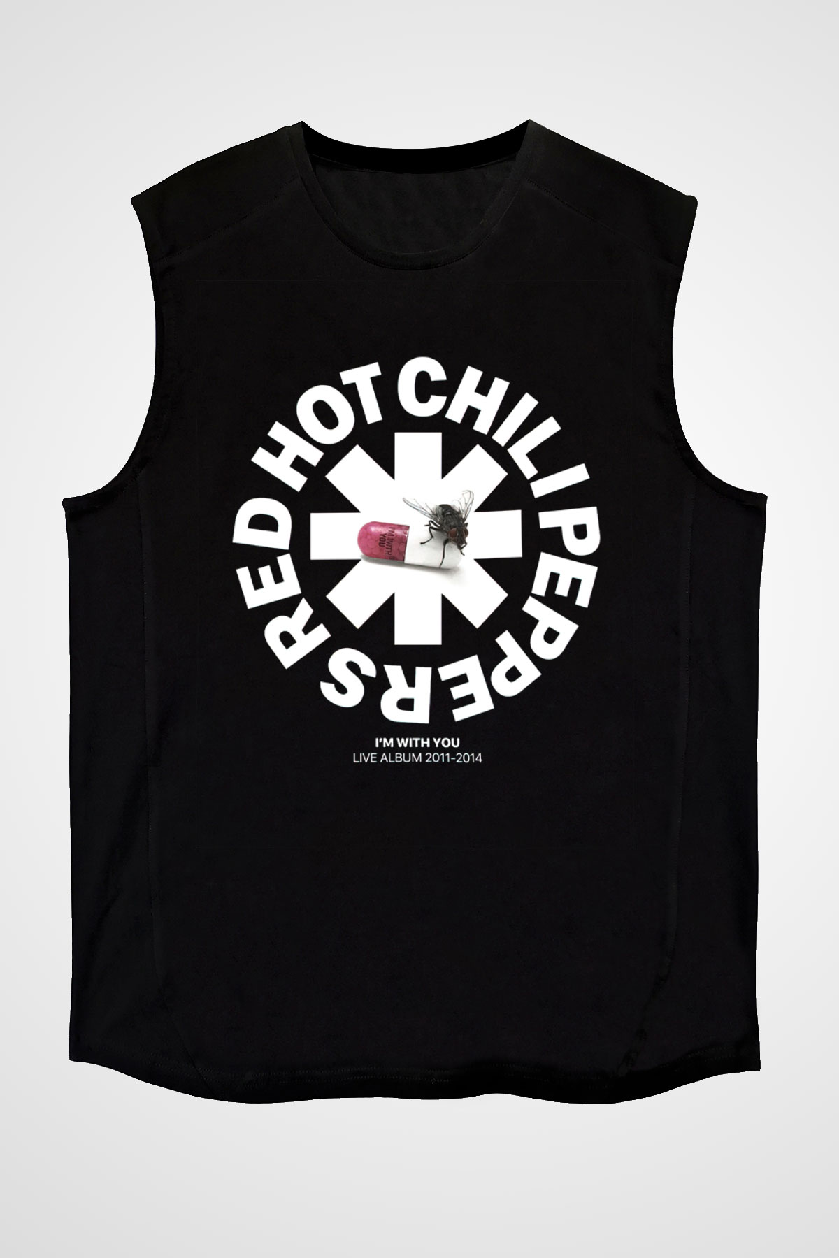 Red Hot Chili Peppers Siyah Unisex Kolsuz Tişört