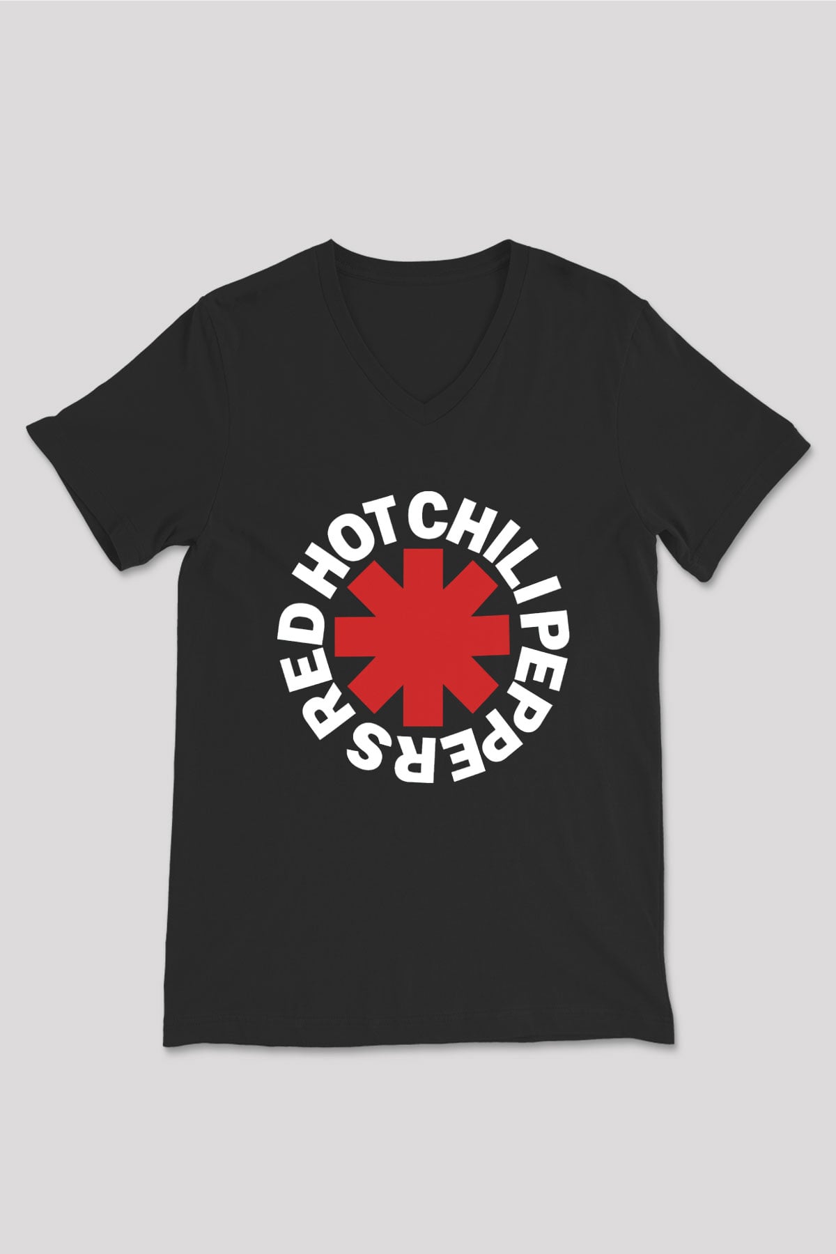 Red Hot Chili Peppers Siyah Unisex V Yaka Tişört T-Shirt