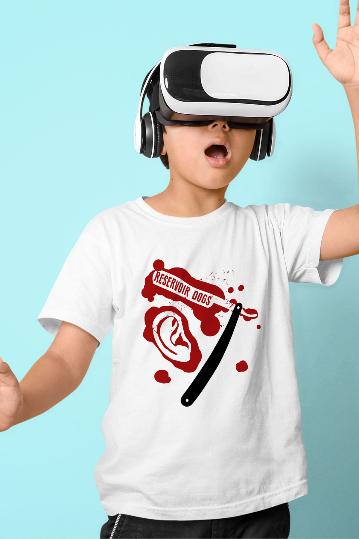 Reservoir Dogs Baskılı Beyaz Unisex Çocuk Tişört
