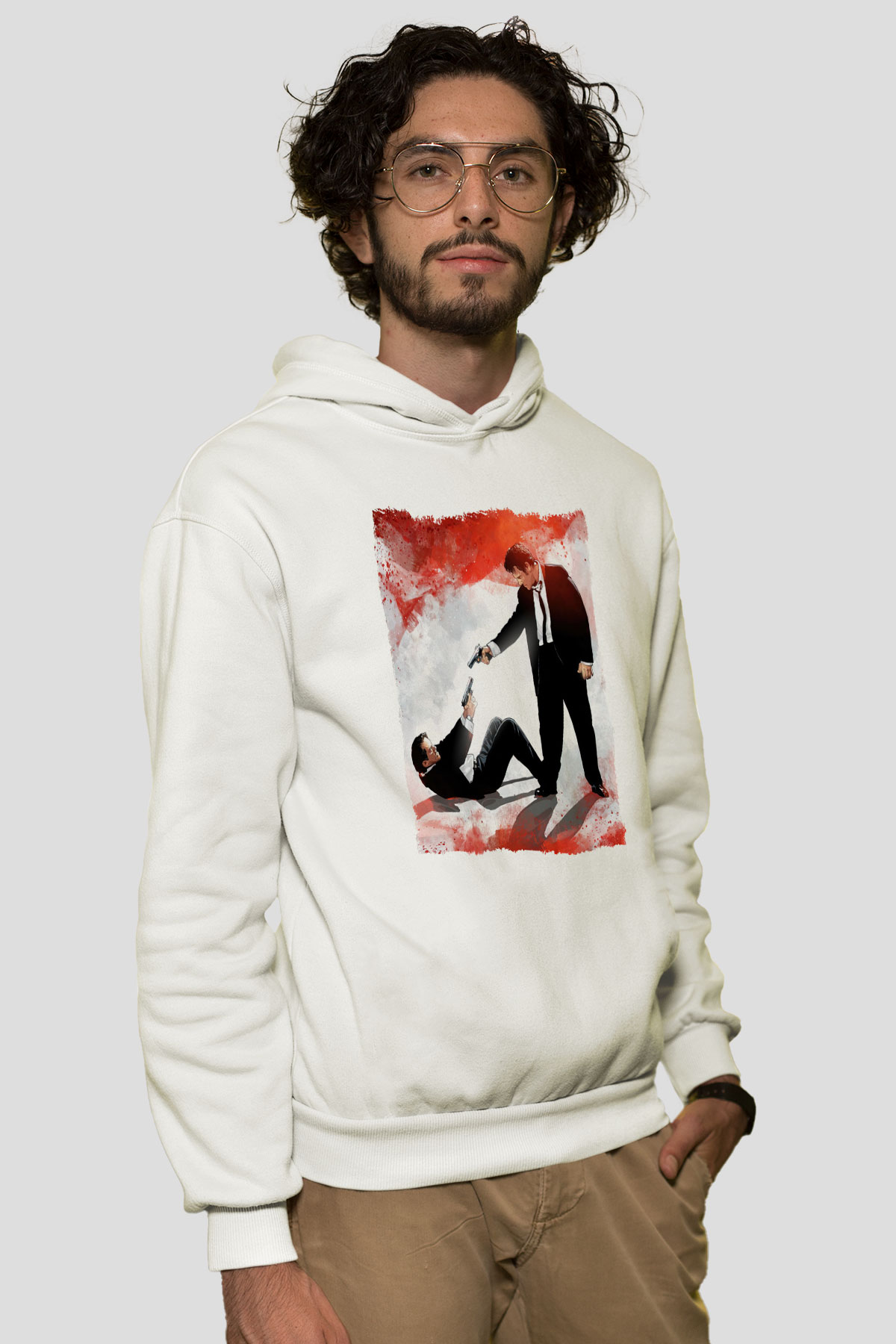 Reservoir Dogs Beyaz Unisex Hoodie