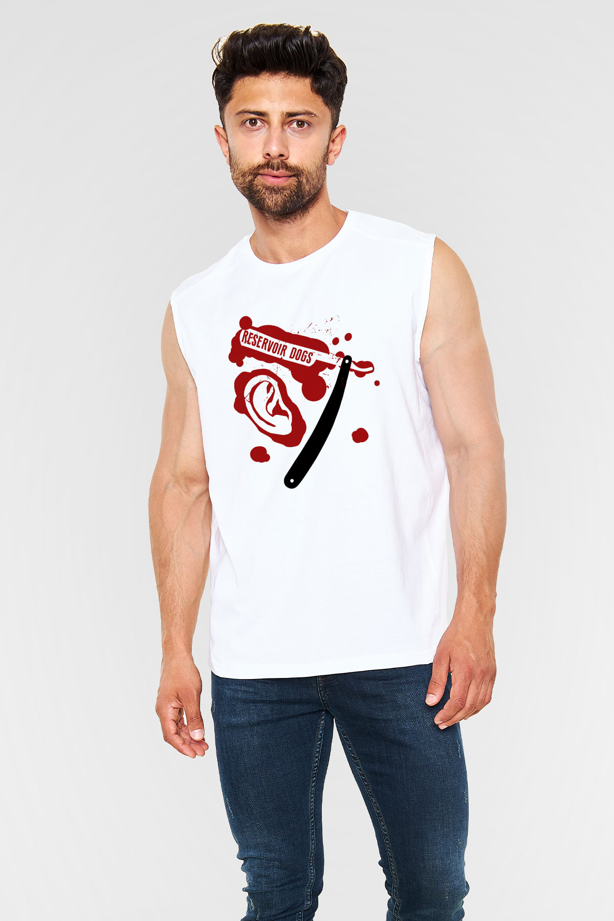 Reservoir Dogs Beyaz Unisex Kolsuz Tişört