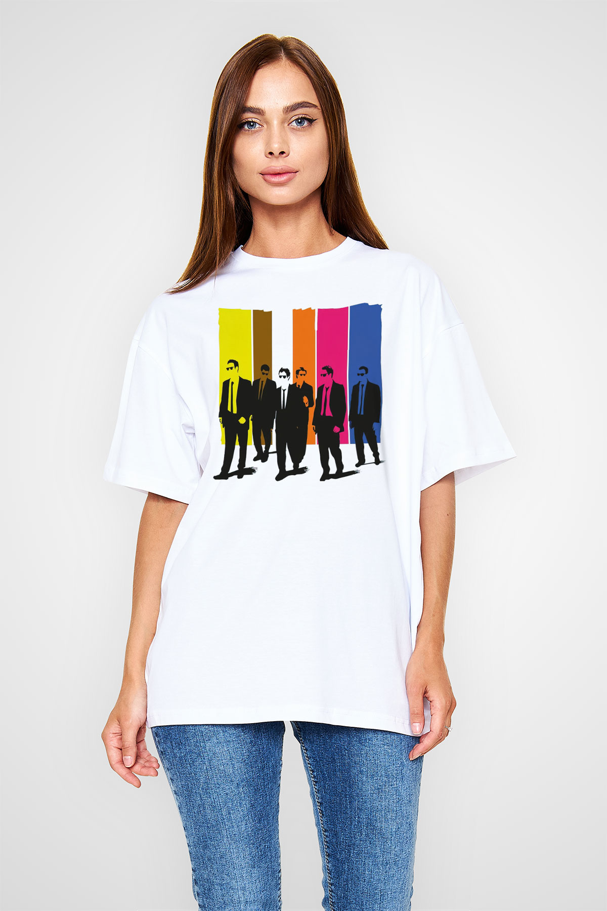 Reservoir Dogs Beyaz Oversize Tişört Oversize T-shirt