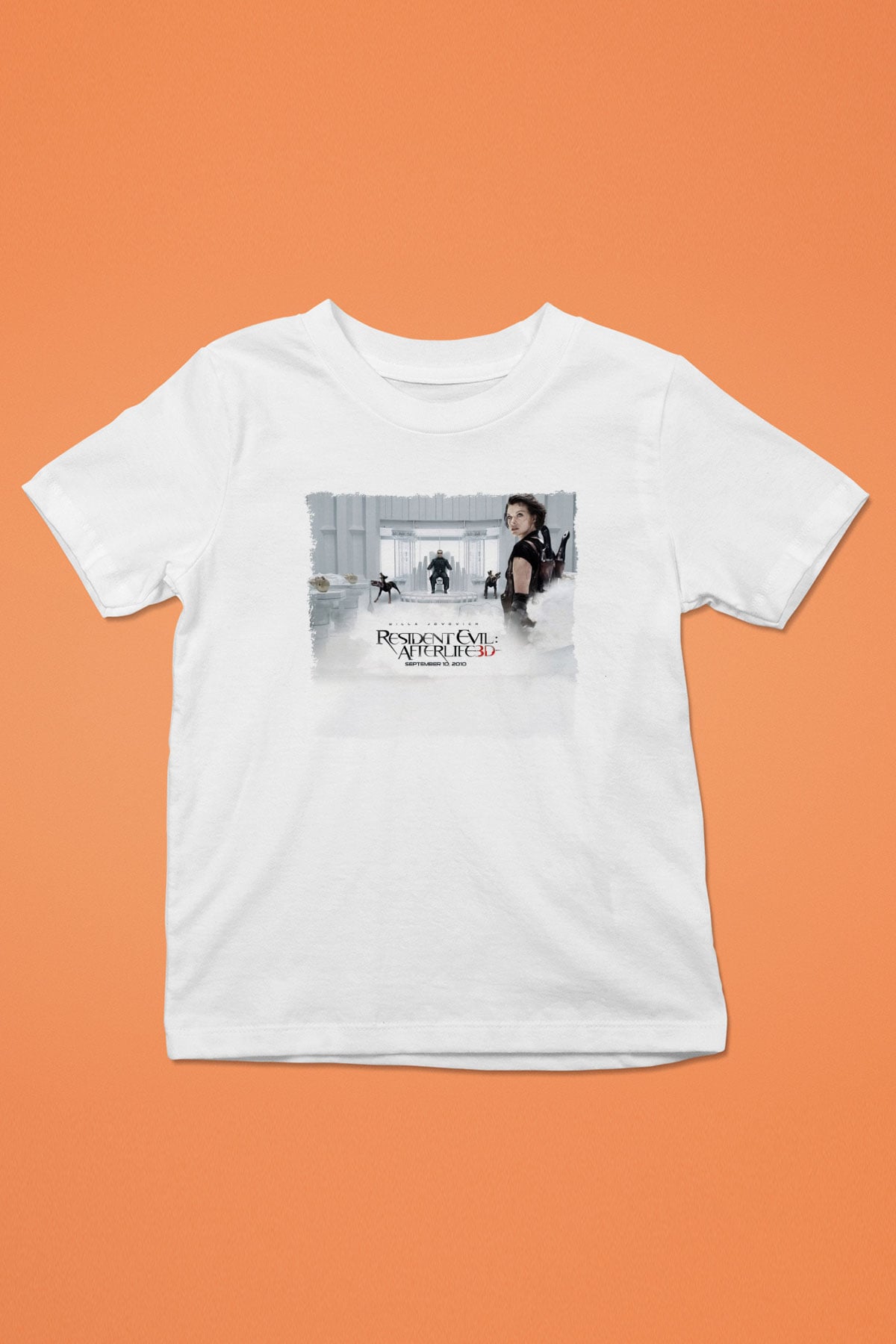 Resident Evil Beyaz Unisex Çocuk Tişört