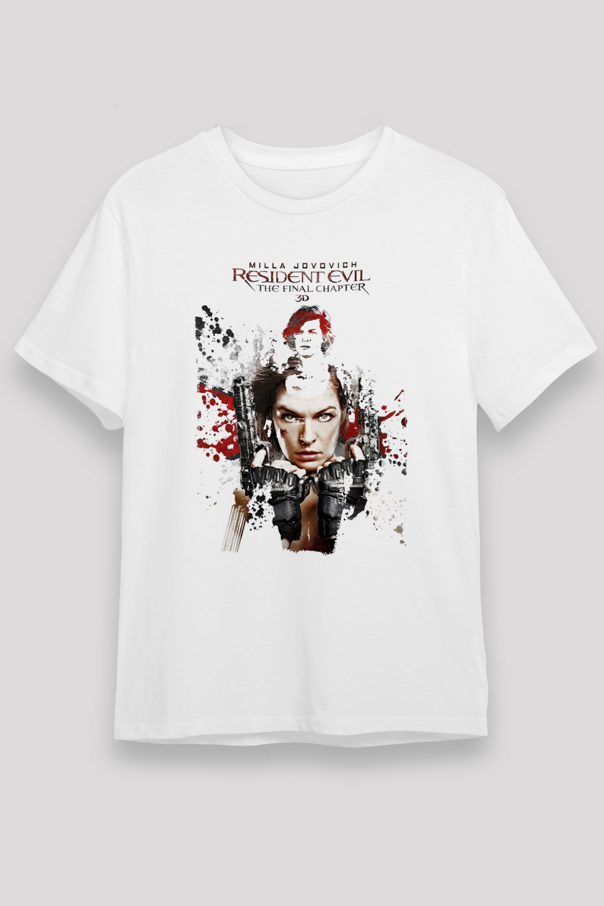 Resident Evil Beyaz Unisex Tişört T-Shirt