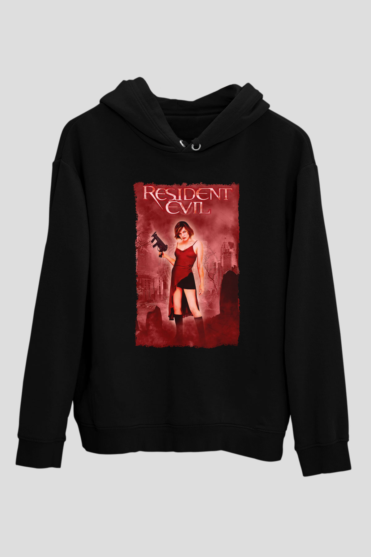 Resident Evil Siyah Unisex Hoodie