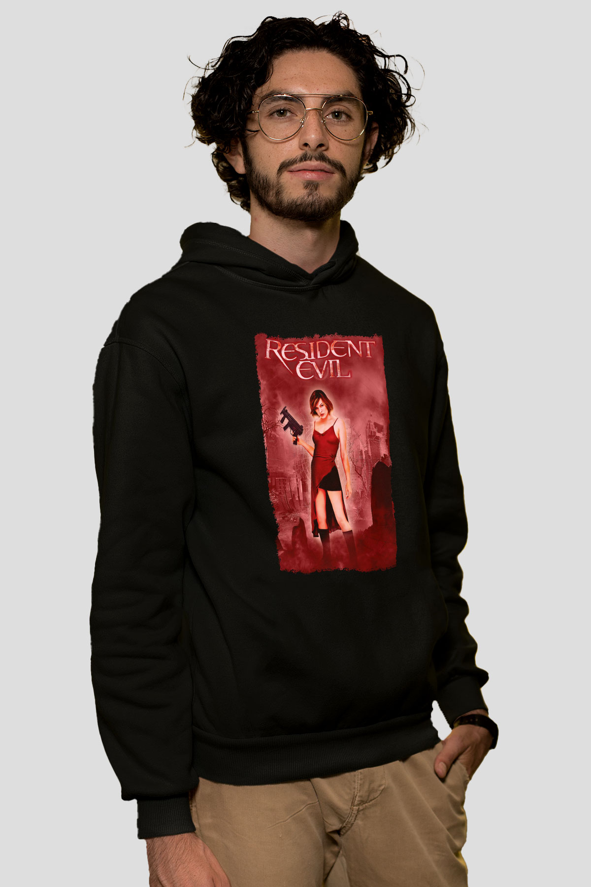 Resident Evil Siyah Unisex Hoodie