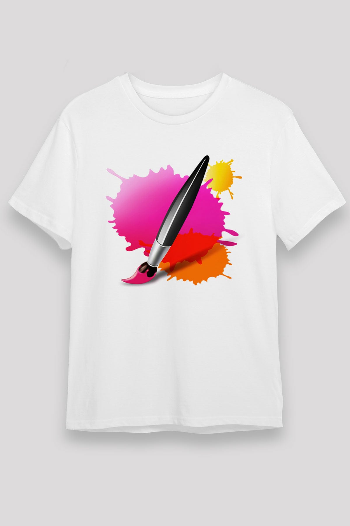 Ressam Beyaz Unisex Tişört T-Shirt - TişörtFabrikası