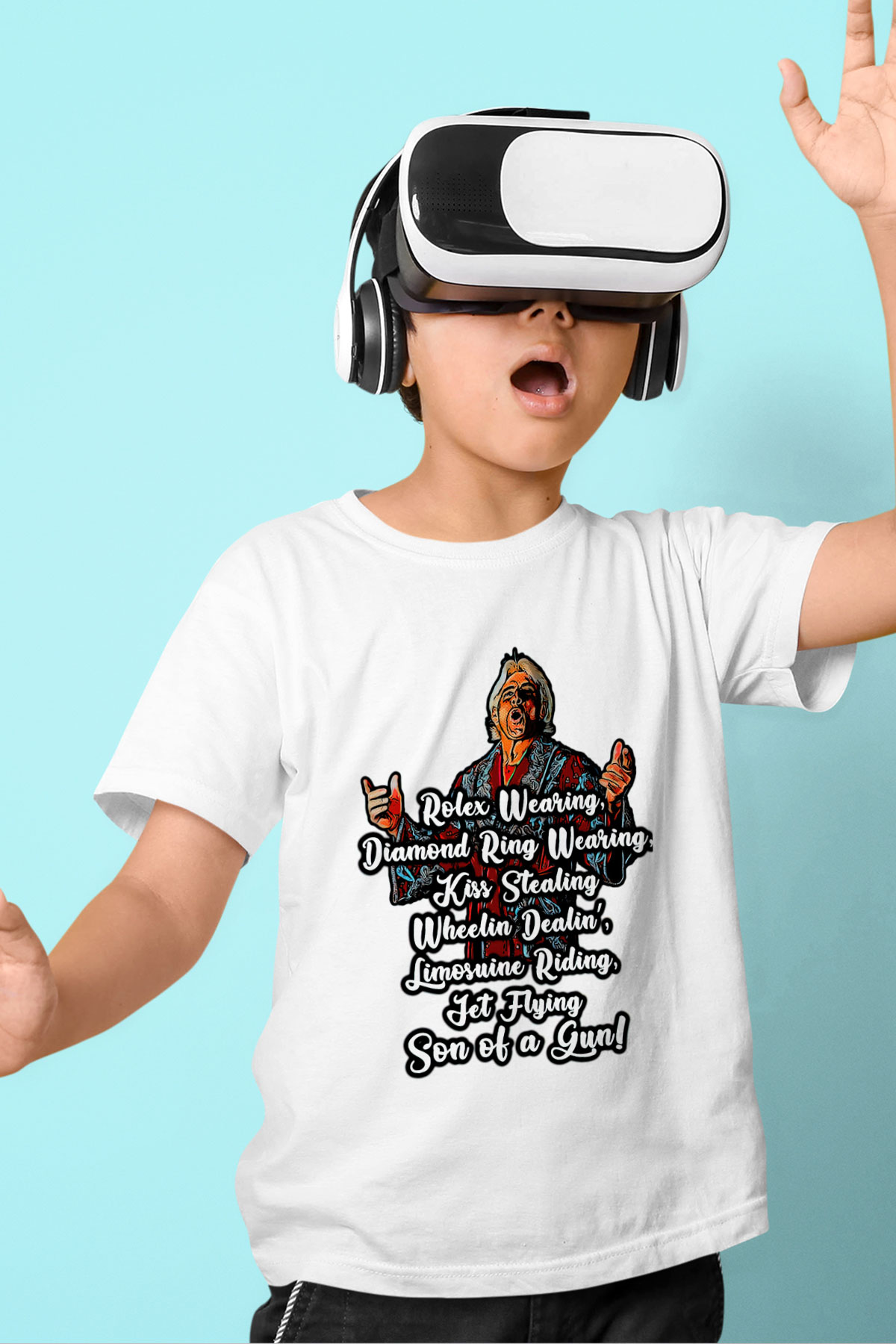 Ric Flair Beyaz Unisex  Çocuk Tişört