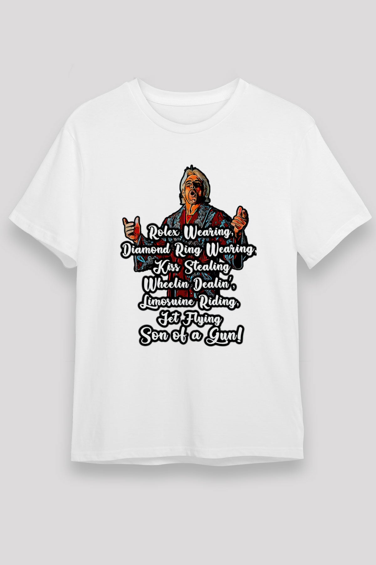 Ric Flair Beyaz Unisex Tişört