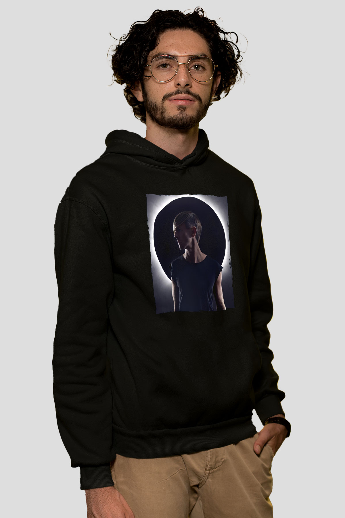 Richie Hawtin Siyah Unisex Kapüşonlu Sweatshirt