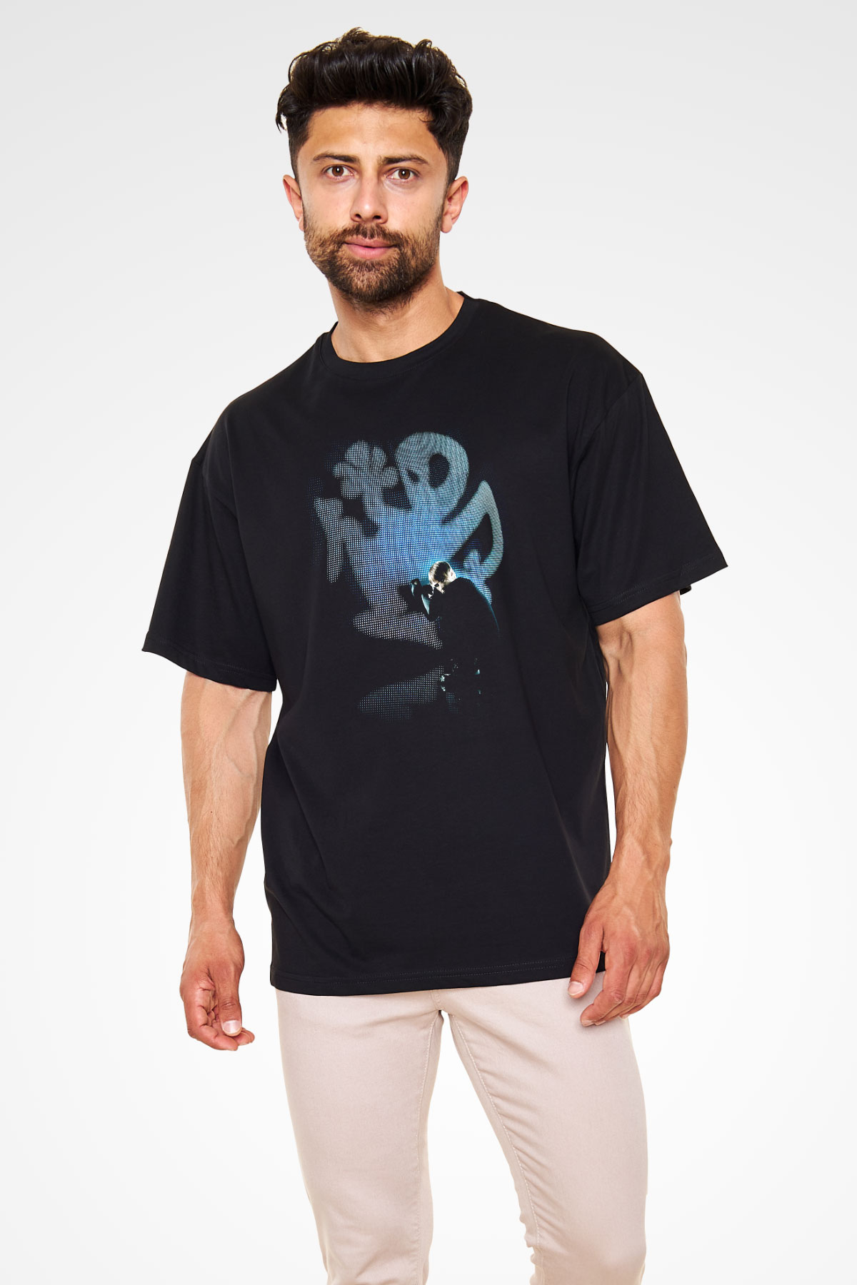 Richie Hawtin Siyah Unisex Oversize Tişört T-Shirt