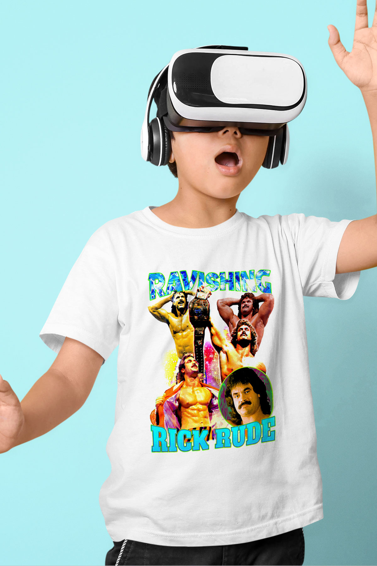 Rick Rude Beyaz Unisex  Çocuk Tişört