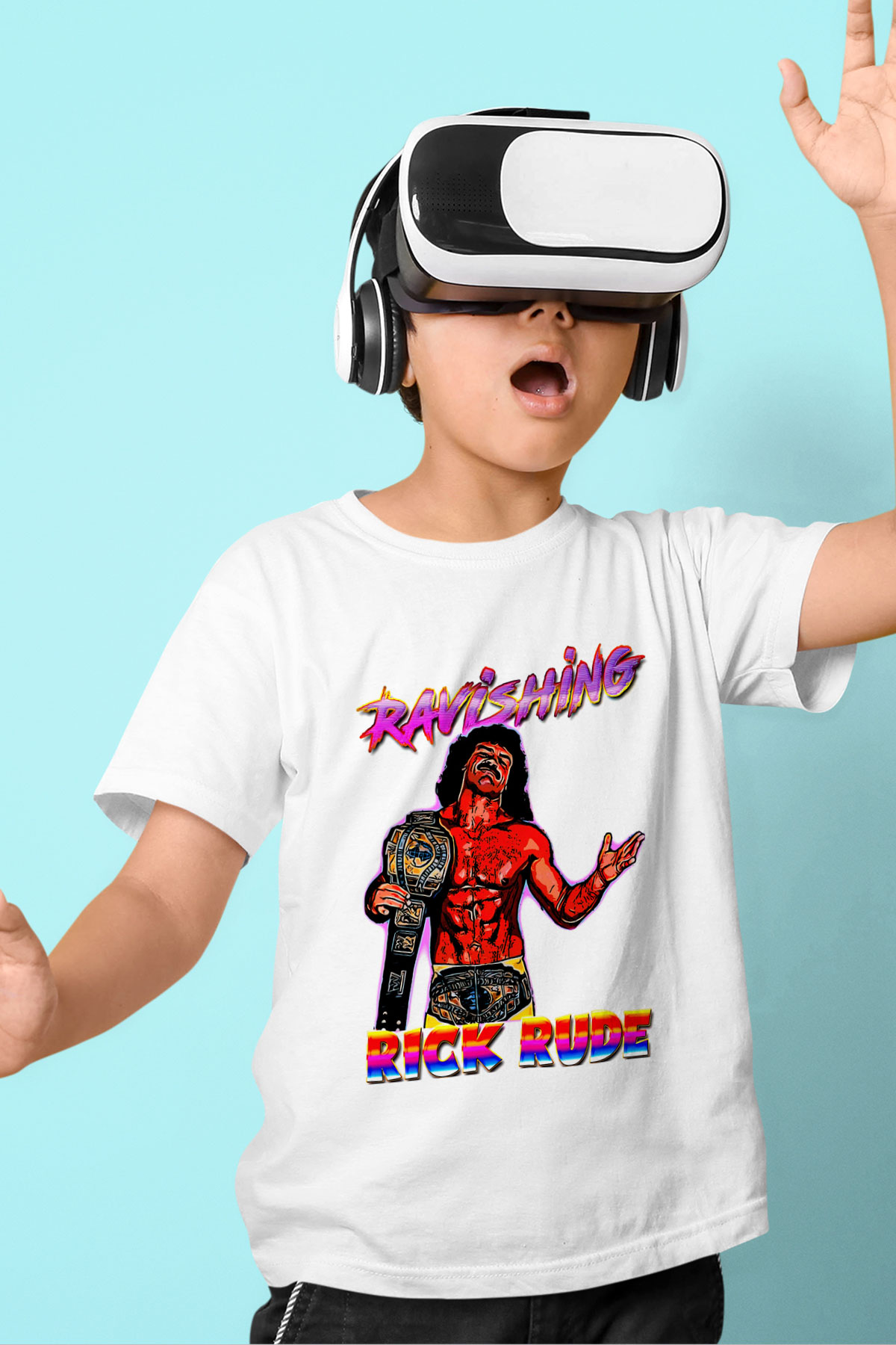 Rick Rude Beyaz Unisex  Çocuk Tişört