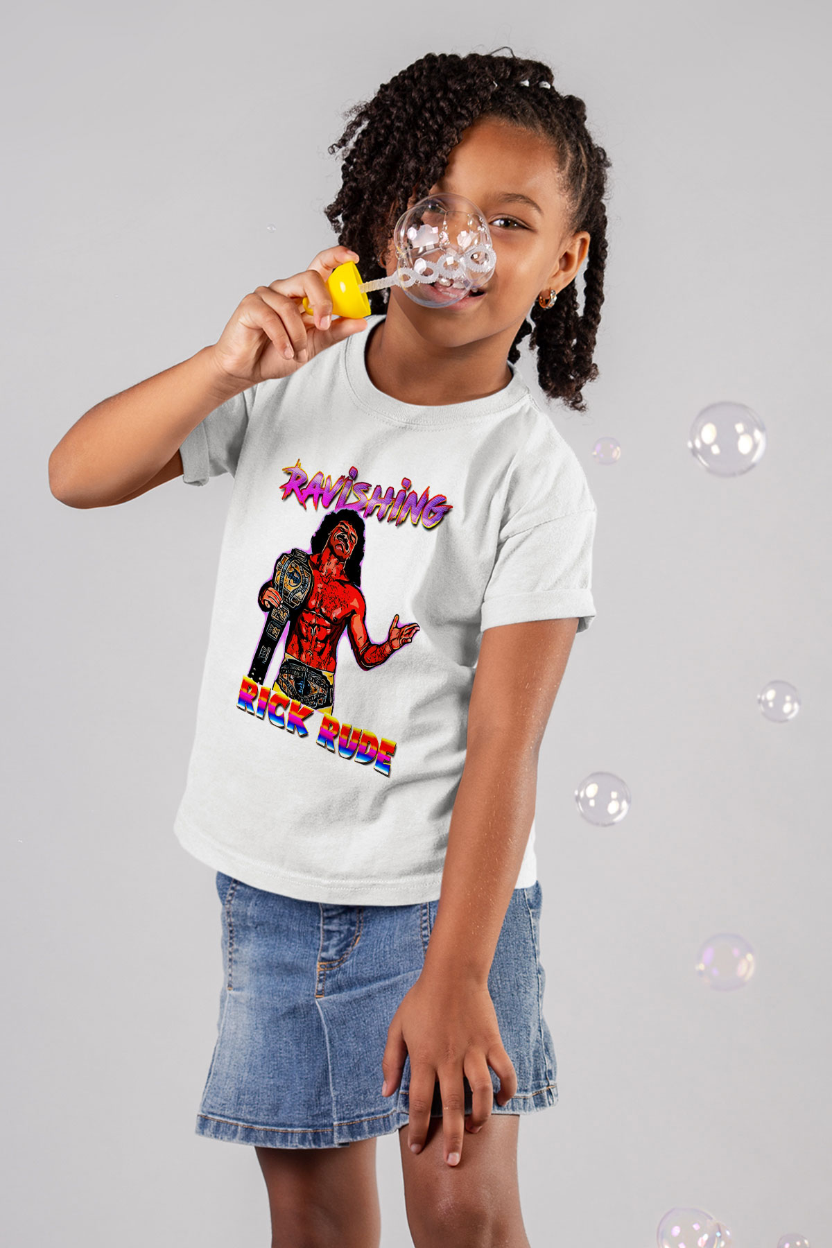 Rick Rude Beyaz Unisex  Çocuk Tişört