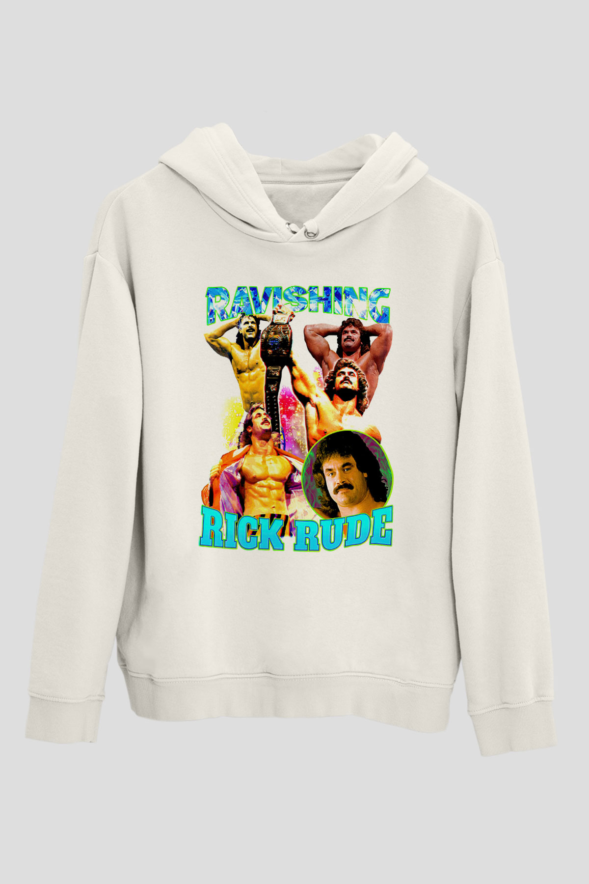 Rick Rude Beyaz Unisex Hoodie