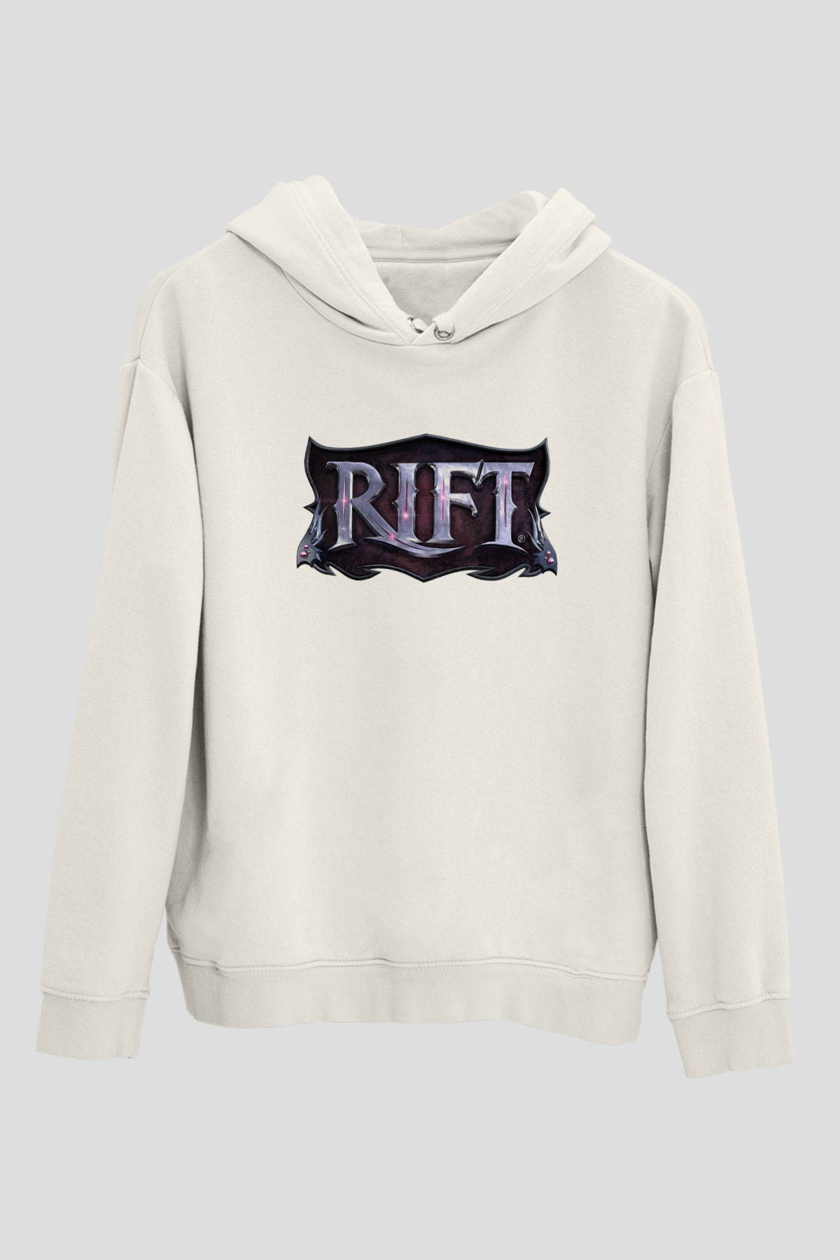 Rift Beyaz Unisex Hoodie