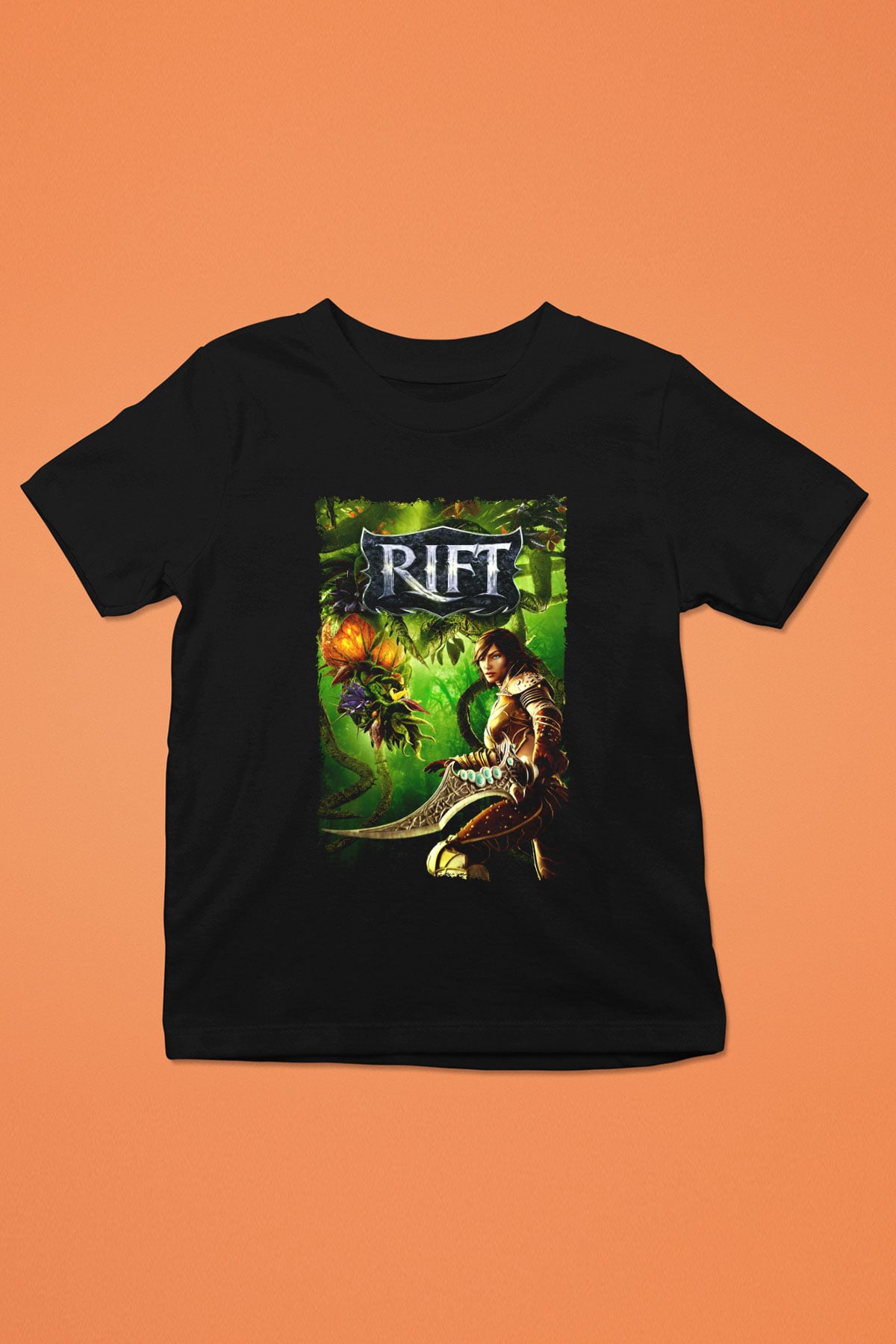 Rift Siyah Unisex Çocuk Tişört