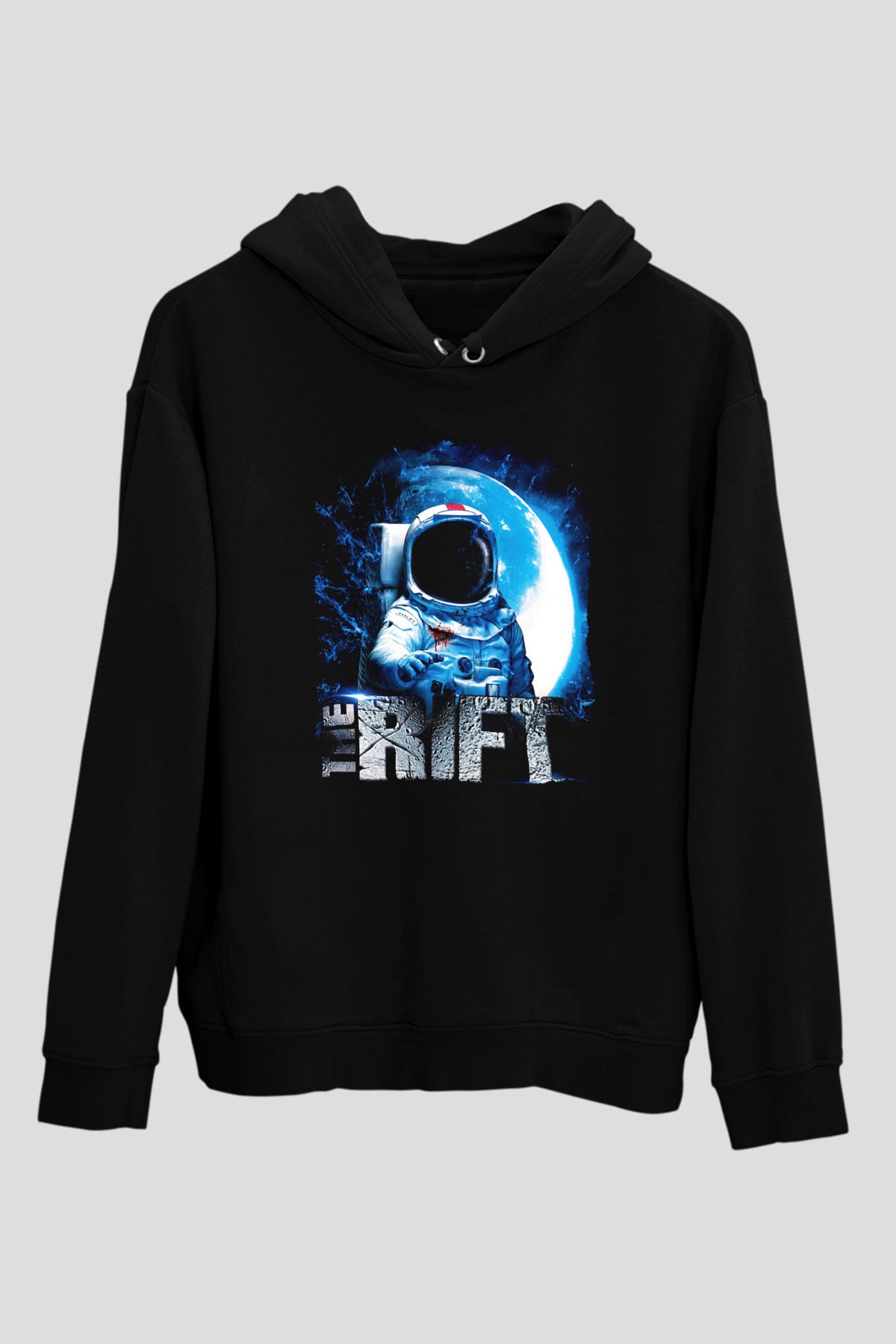 Rift Siyah Unisex Hoodie