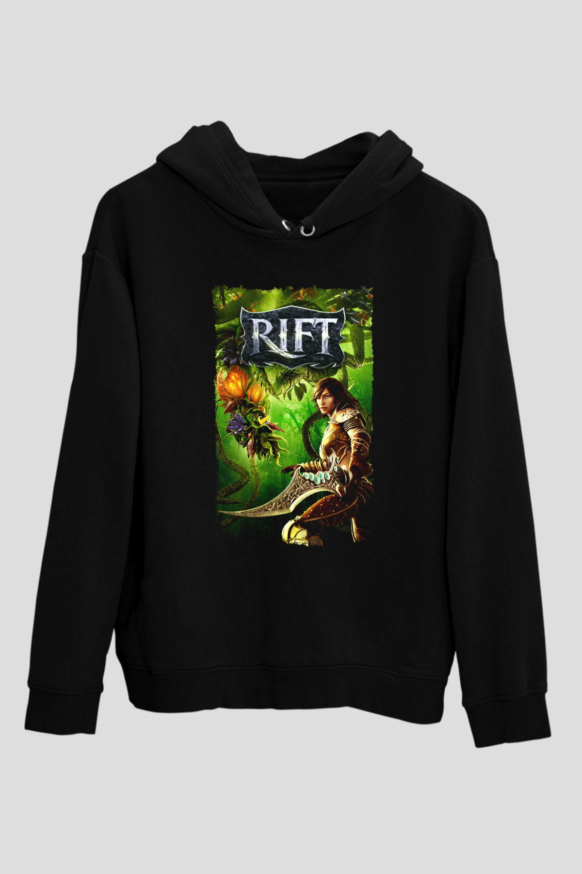 Rift Siyah Unisex Hoodie