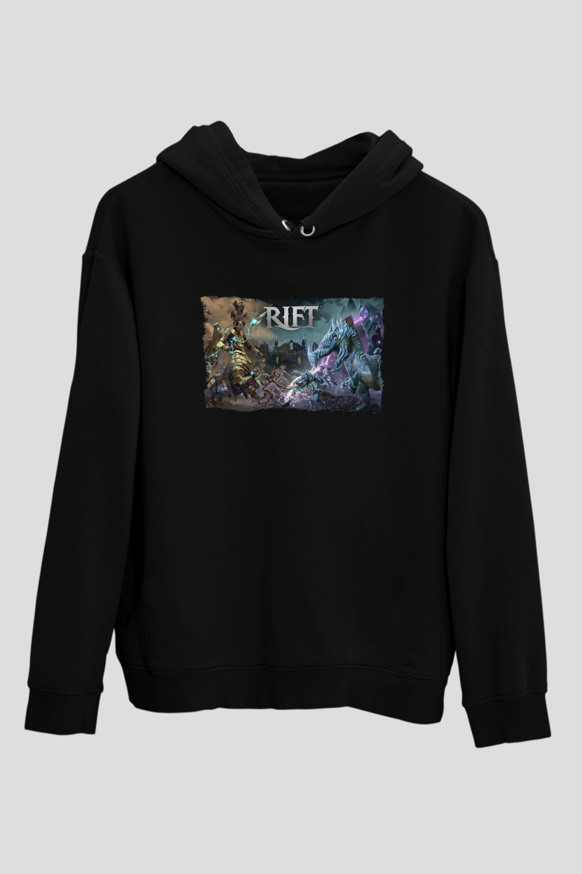 Rift Siyah Unisex Hoodie