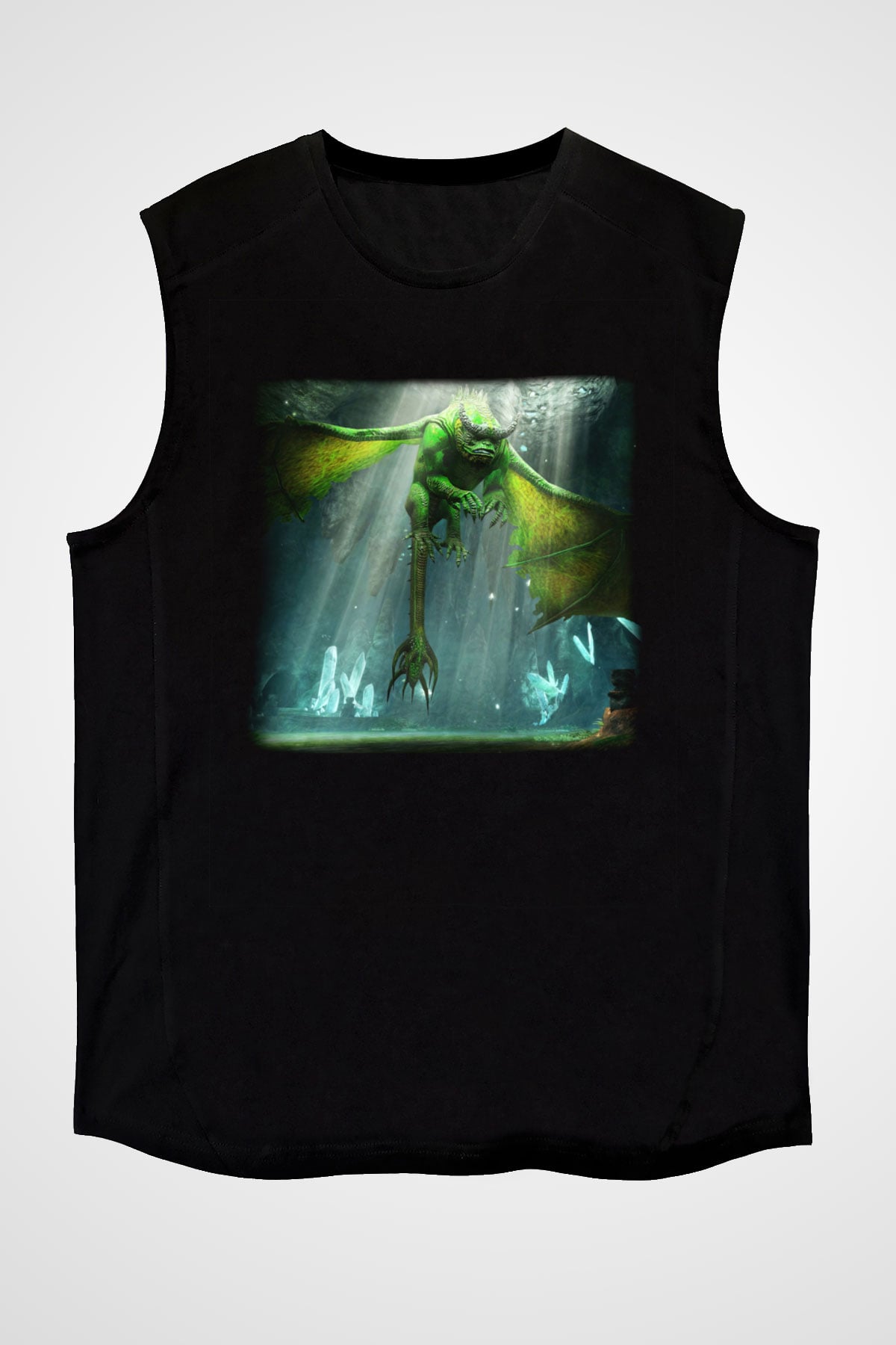 Rift Siyah Unisex Kolsuz Tişört
