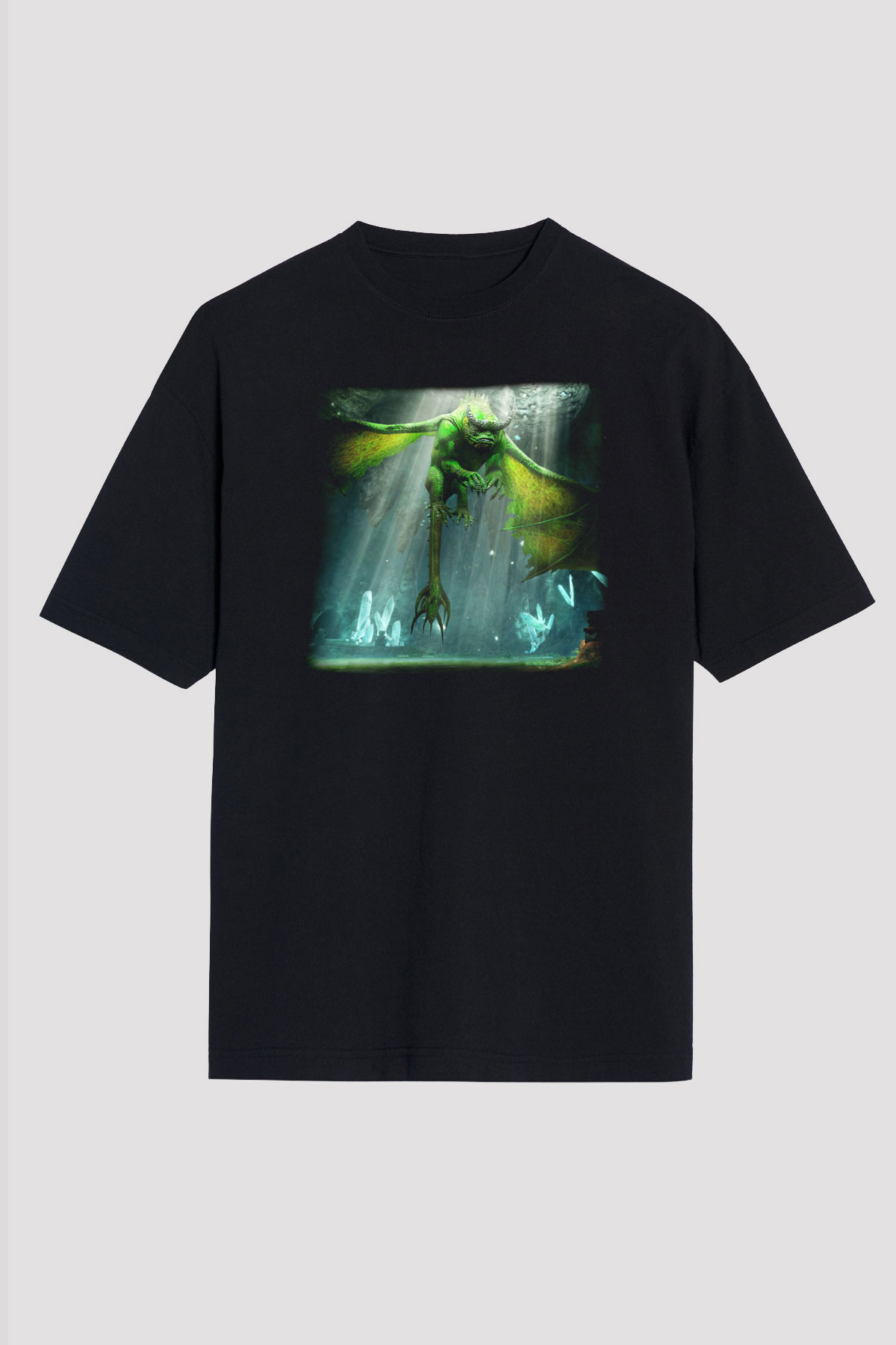 Rift Siyah Unisex Oversize Tişört T-Shirt