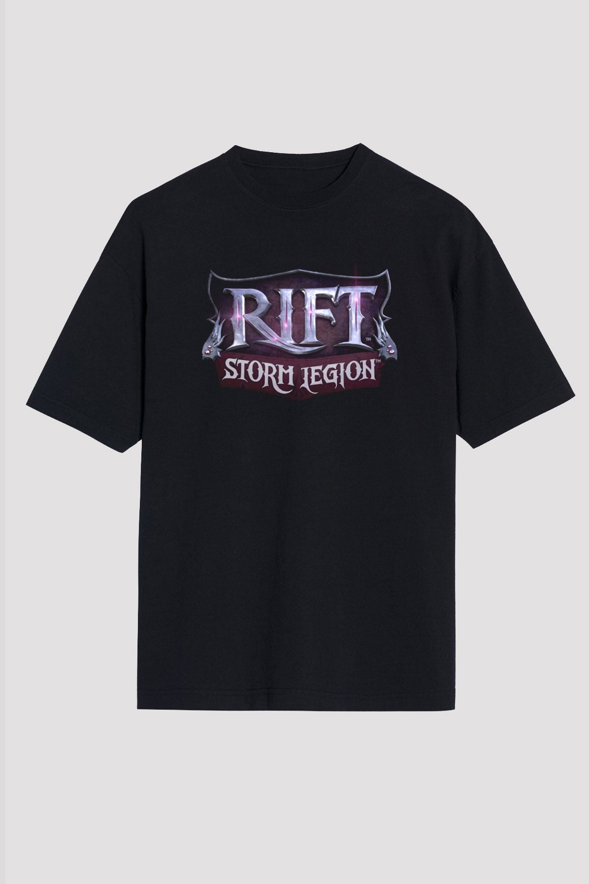 Rift Siyah Oversize Tişört Oversize T-shirt
